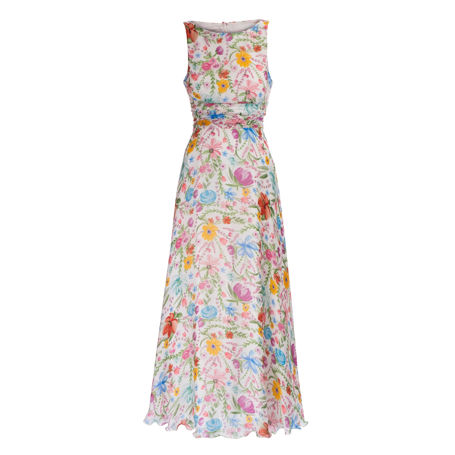 Sofia Tsereteli Women's Watercolour Garden Gown In Silk Georgette