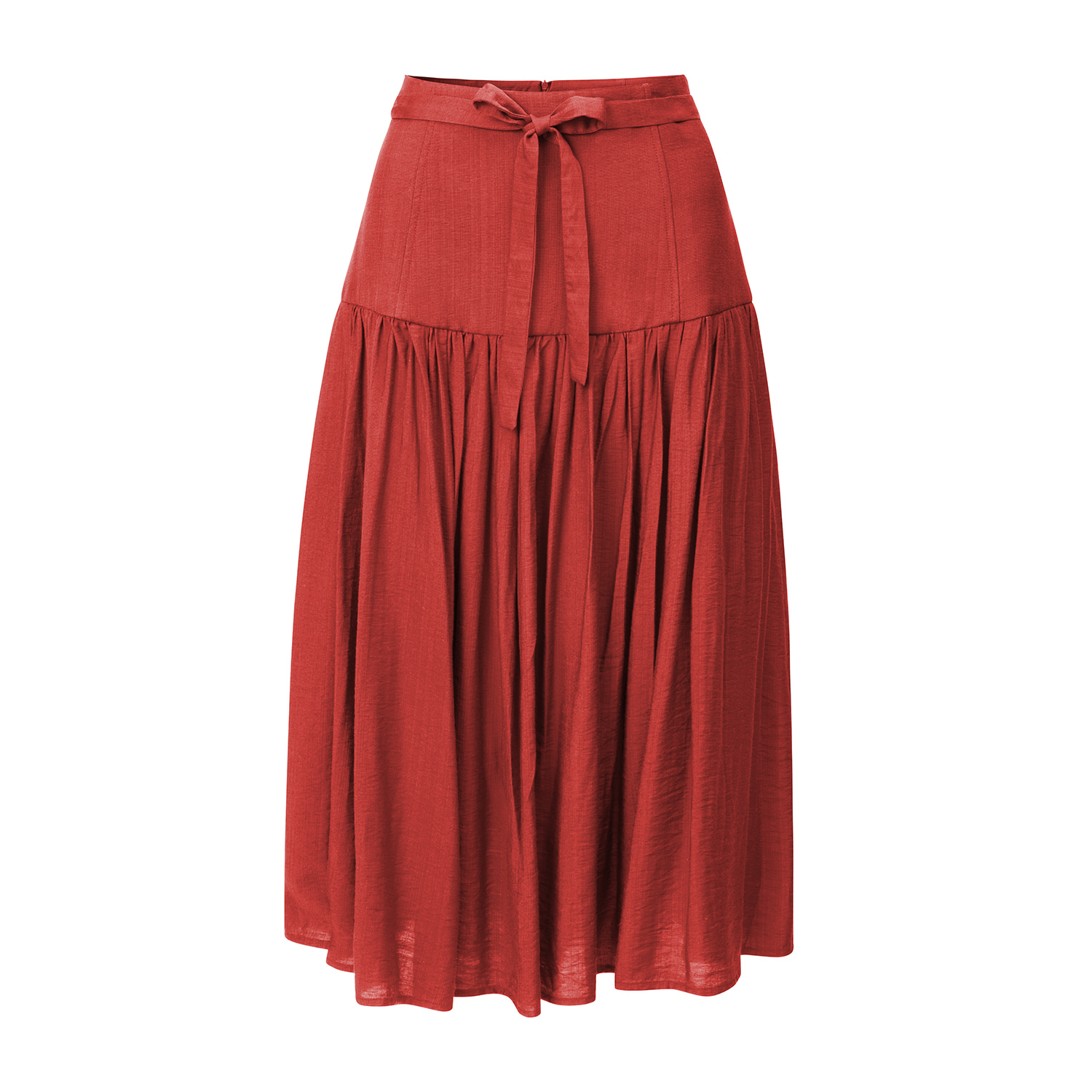 La Femme Mimi Women's Red / Orange The Peach Skirt In Multi