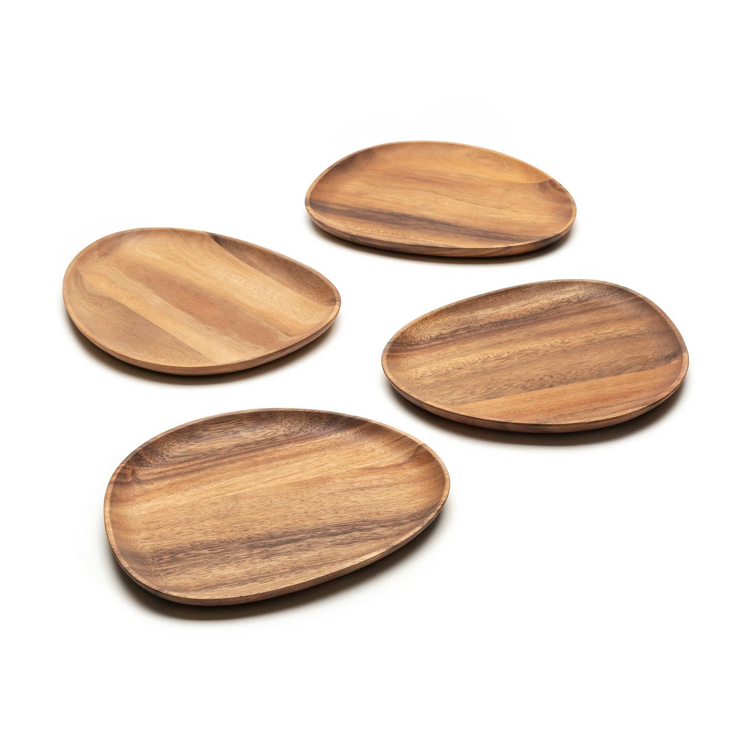 Neutrals ForÄ“e Wooden Plate Set-Large Ohom