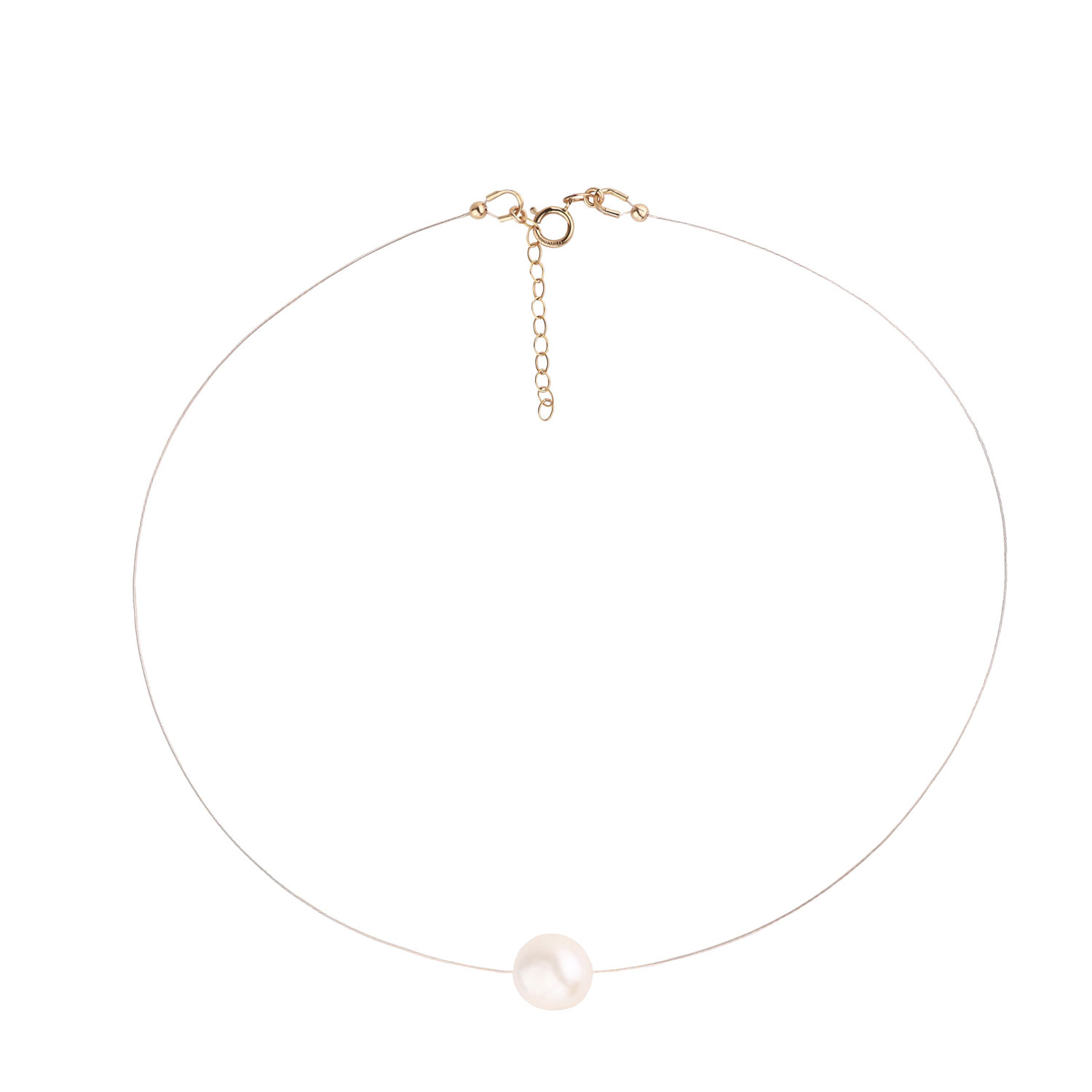 Women’s Gold / White Gold & Floating Freshwater Pearl Chocker Necklace Oanasavu. creations