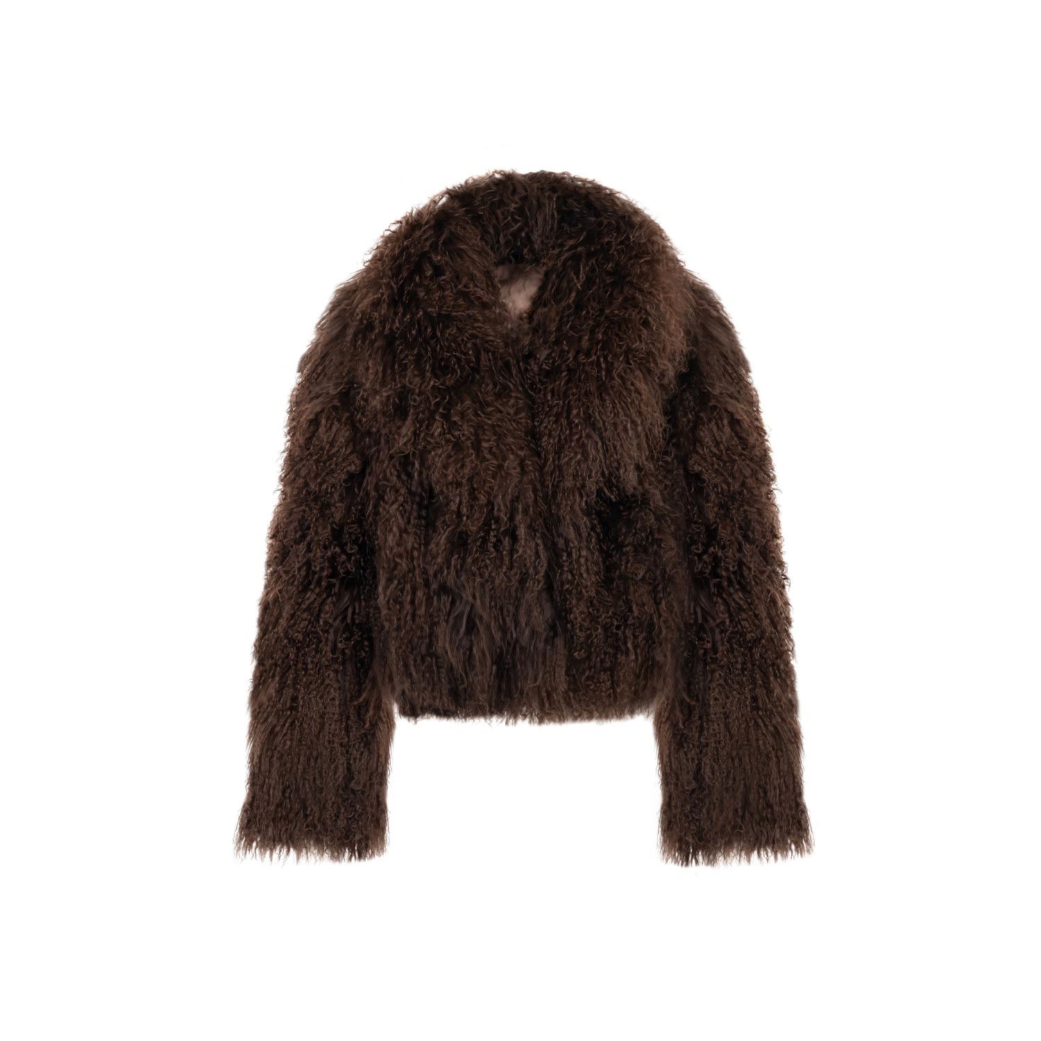 Women's Brown Nomi Fame Shearling Chocolate Coat | Xs