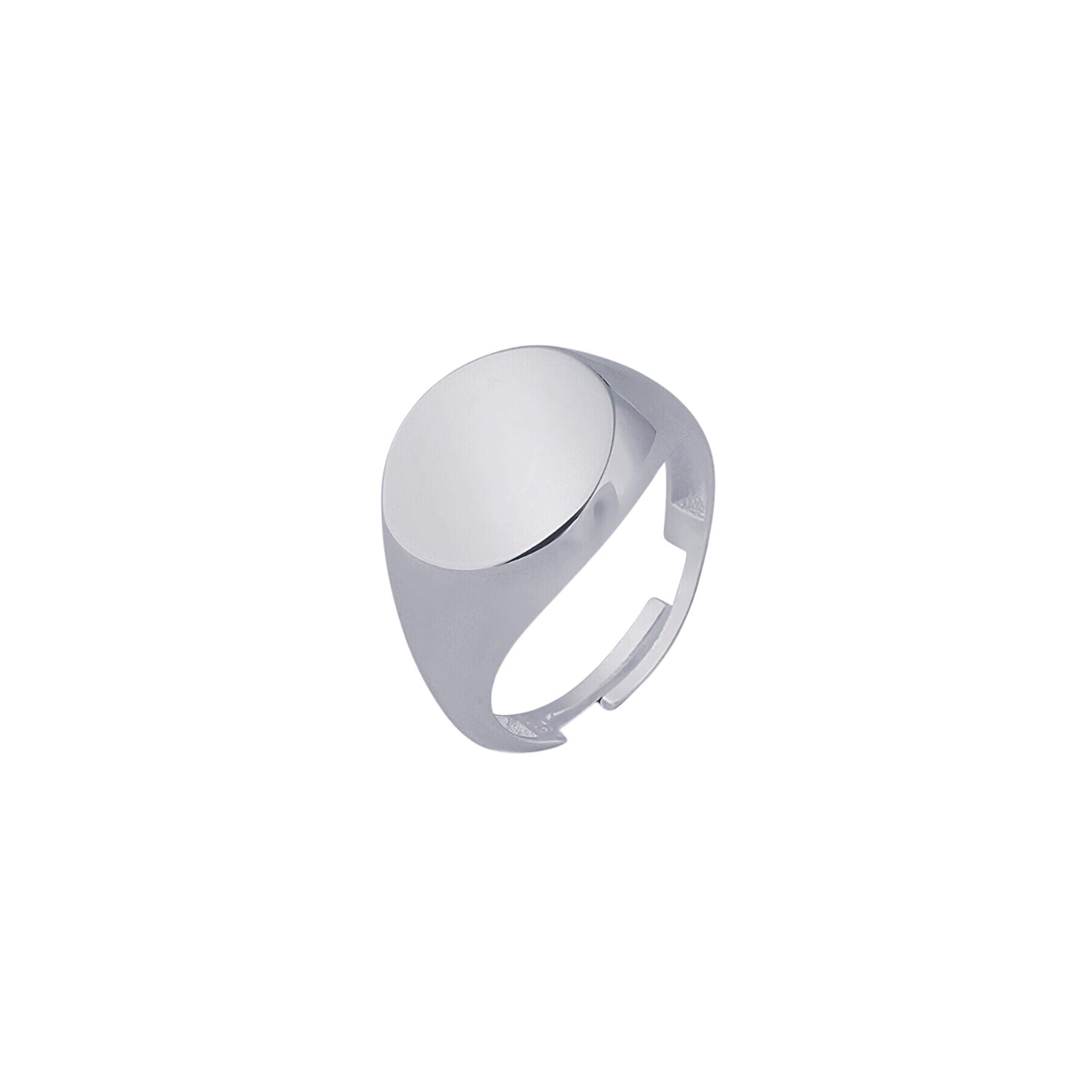 Spero London Women's Signature Round Sterling Silver Signet Ring - Silver In Silver