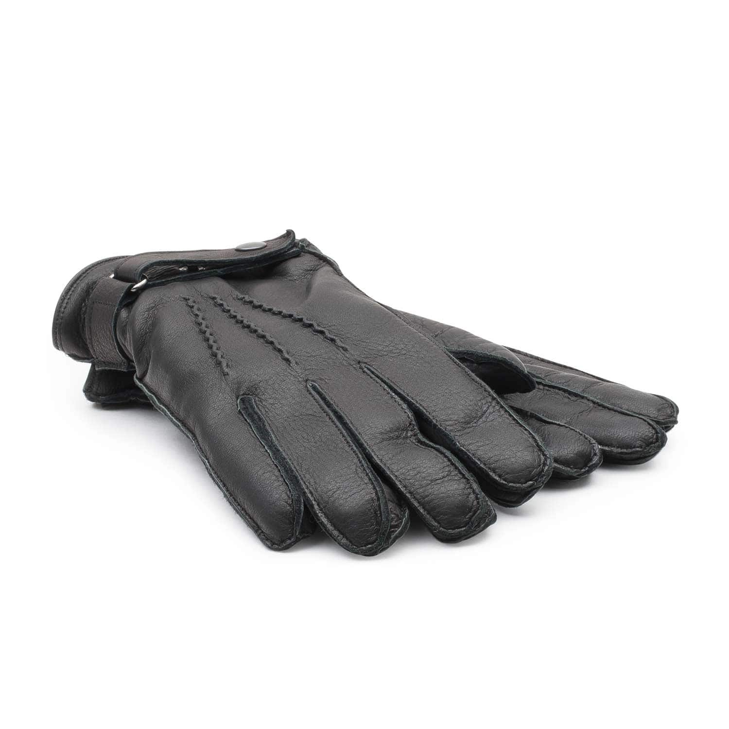 Monza Deerskin Driving Gloves for Men Hand Sewn in Navy Blue 