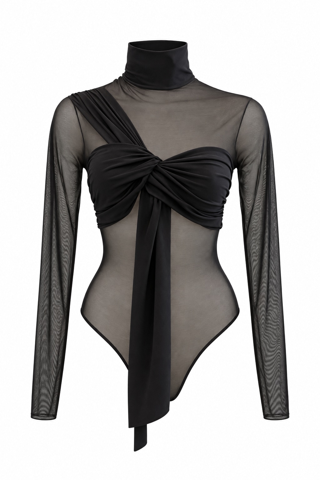 Room 24 Women's Black Arley Sheer Bodysuit