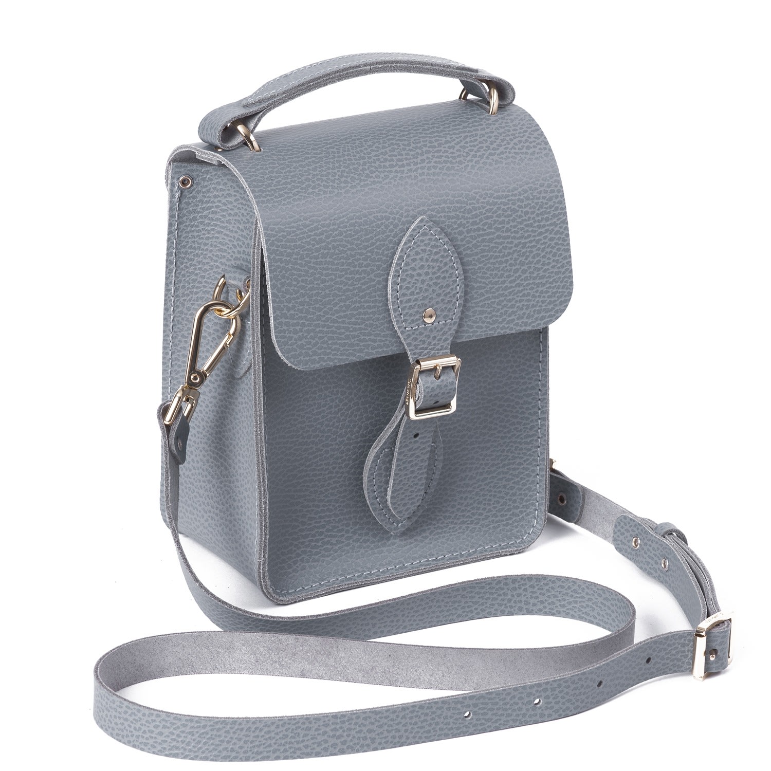 Women’s The Binocular Bag - French Grey Celtic Grain One Size The Cambridge Satchel Co.