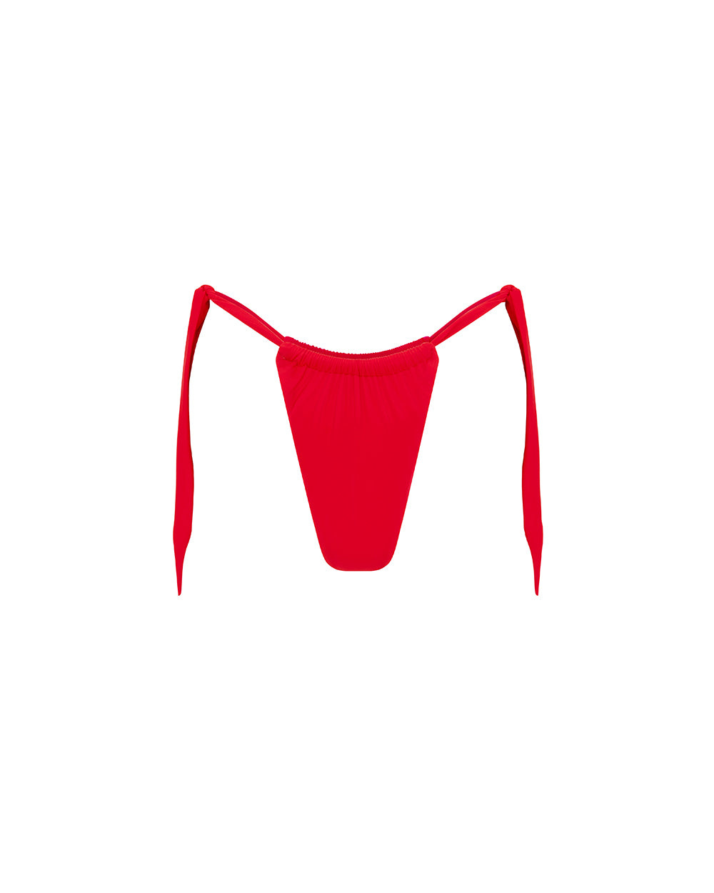 Let's Swim Women's Red Tie Side Bikini Bottom In Red