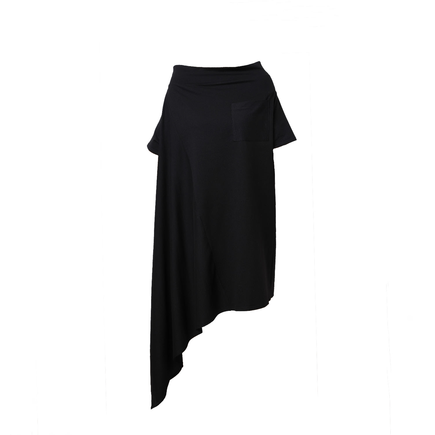 Women&rsquo;s Loose Asymmetrical Dress In Black | Xl/Xxl | Metamorphoza