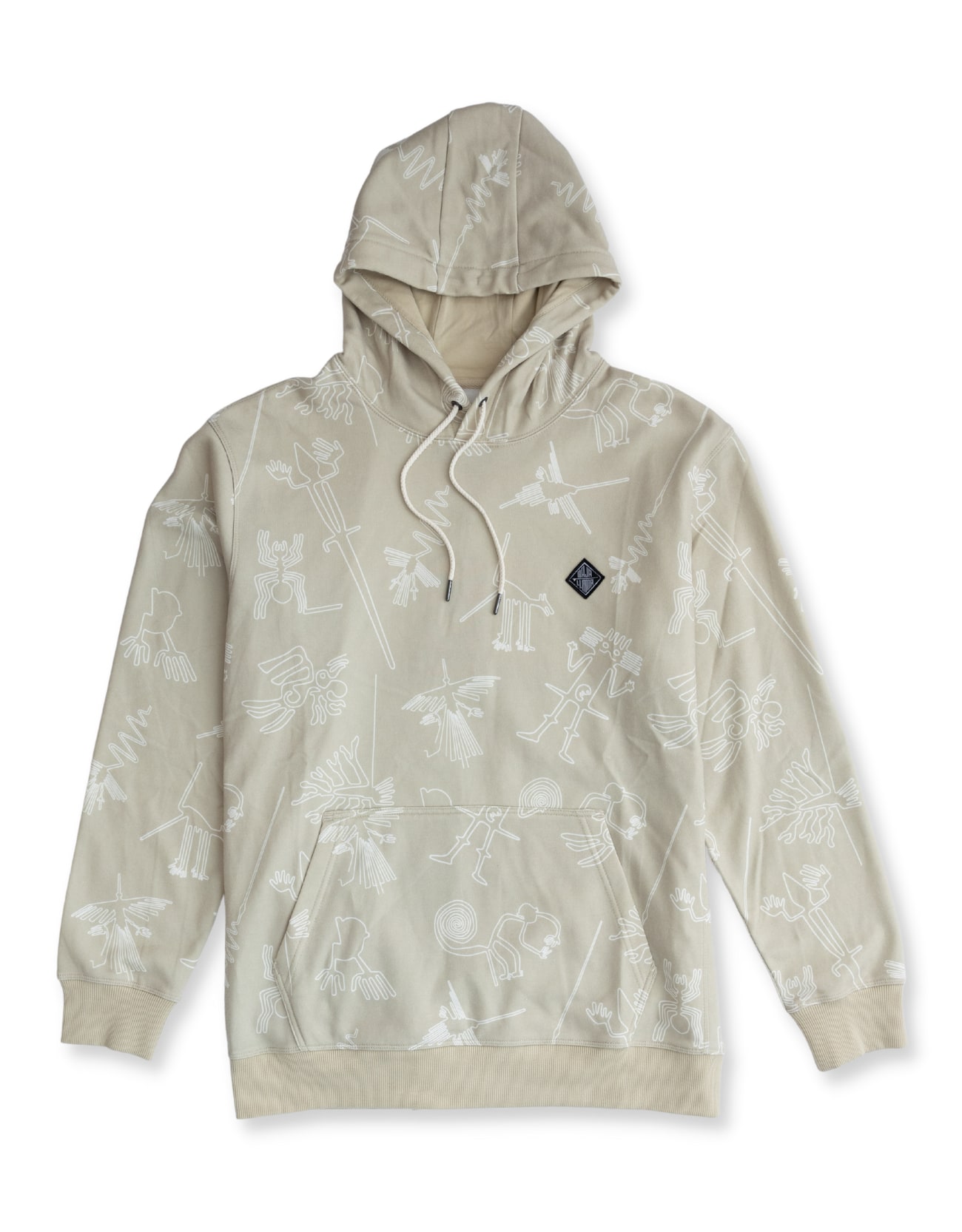 Baja Llama Men's Gold Nazca Lines - Helsinki Hoodie