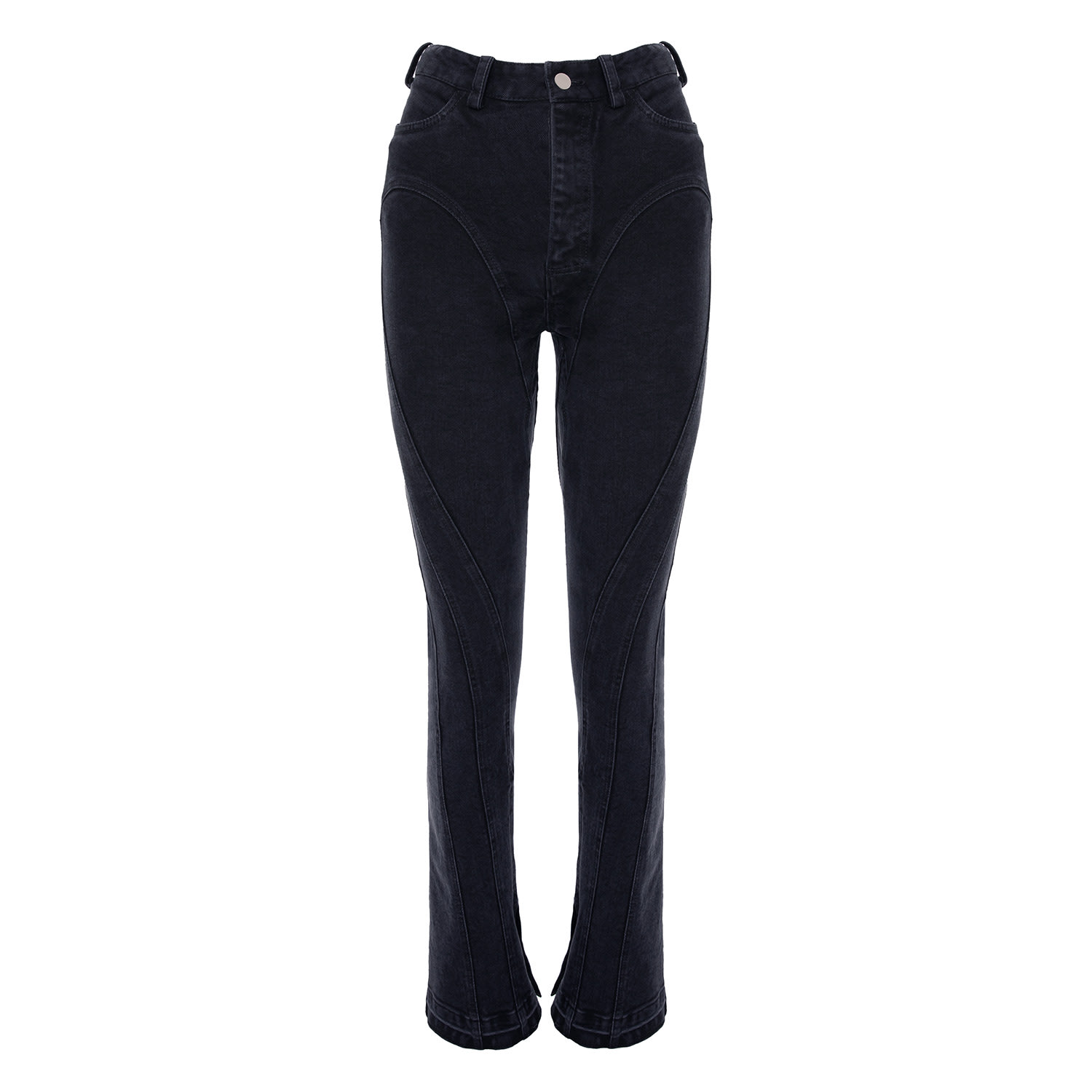 Black Siren High-Waist Denim Split Women’s Pants Medium Hamza