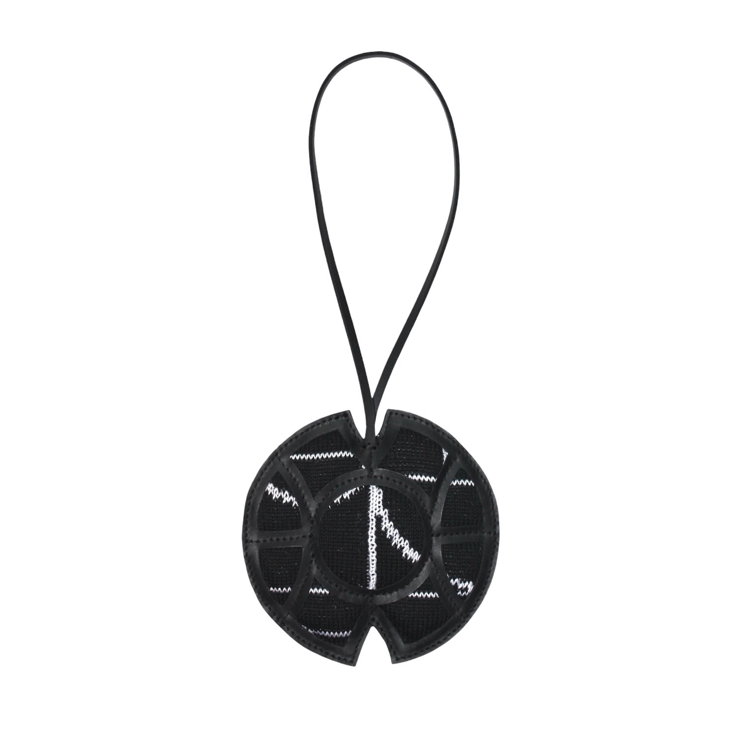 Maria Aristidou Black / White Play Bag Charm - Black, White In Black/white