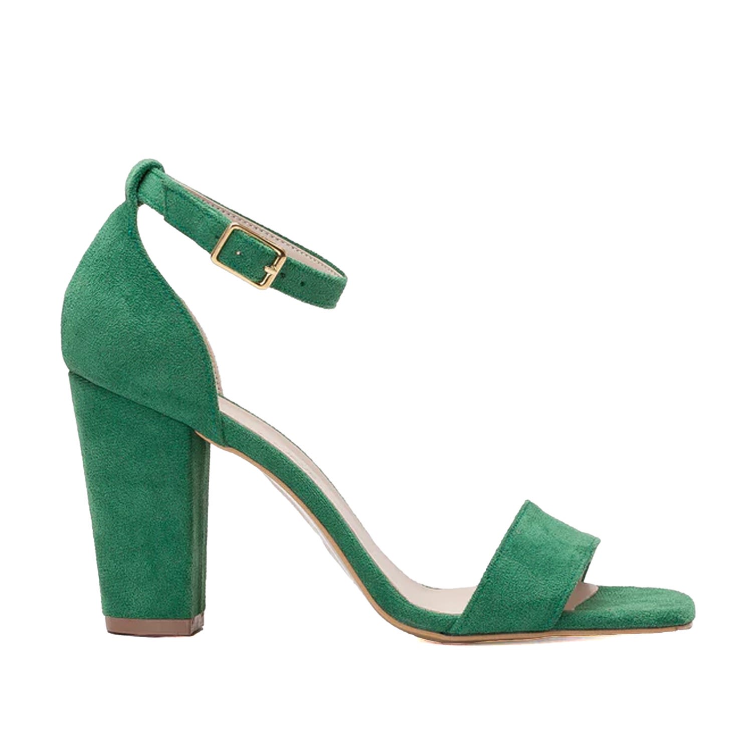 Forever & Always Shoes Women's Jess - Green Suede Sandals In Green