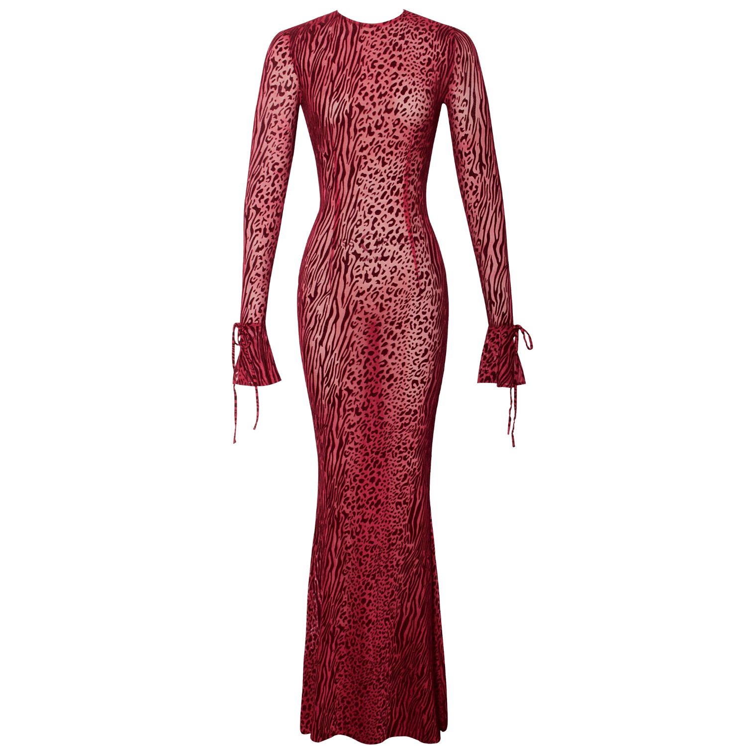 long sleeve one arm dress One-Shoulder Tight Long Prom Dress