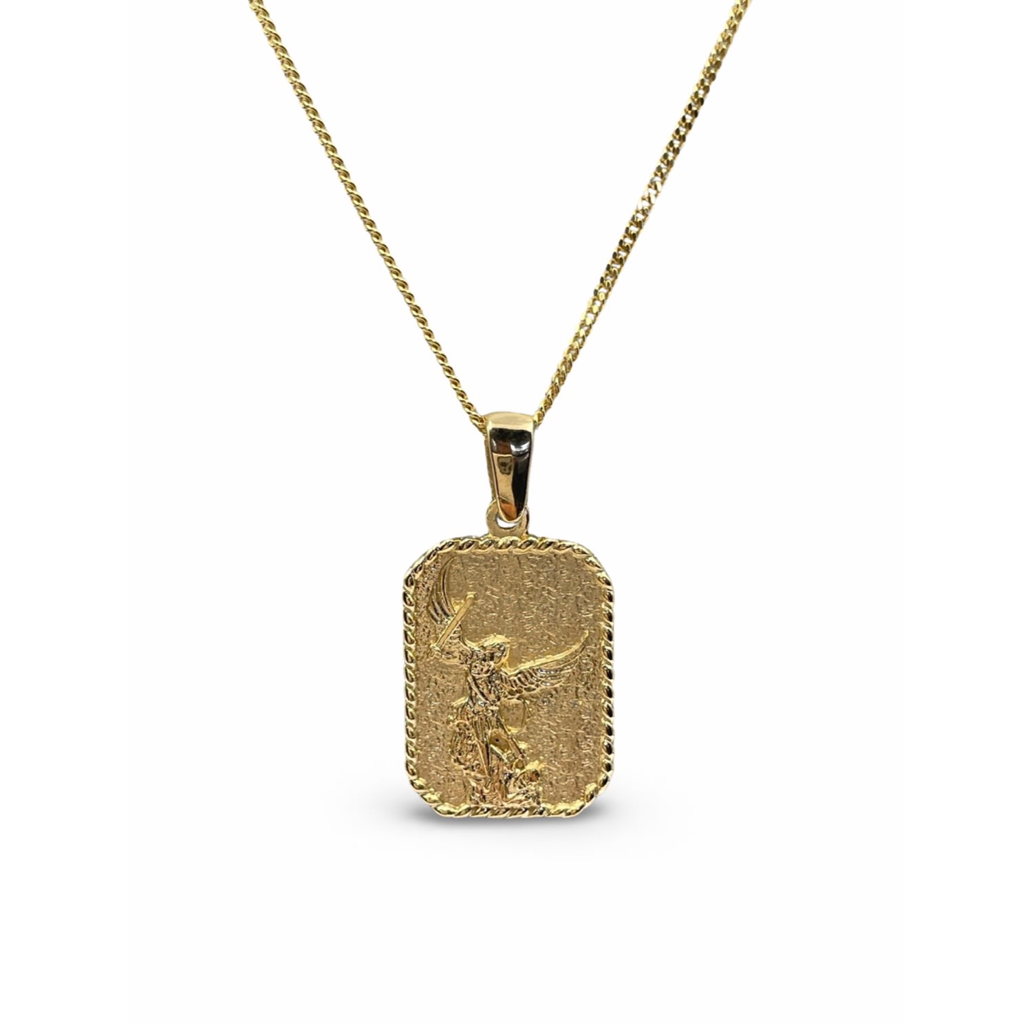 Quartz & Canary Women's Gold Vermeil Archangel Michael Pendant In Gold