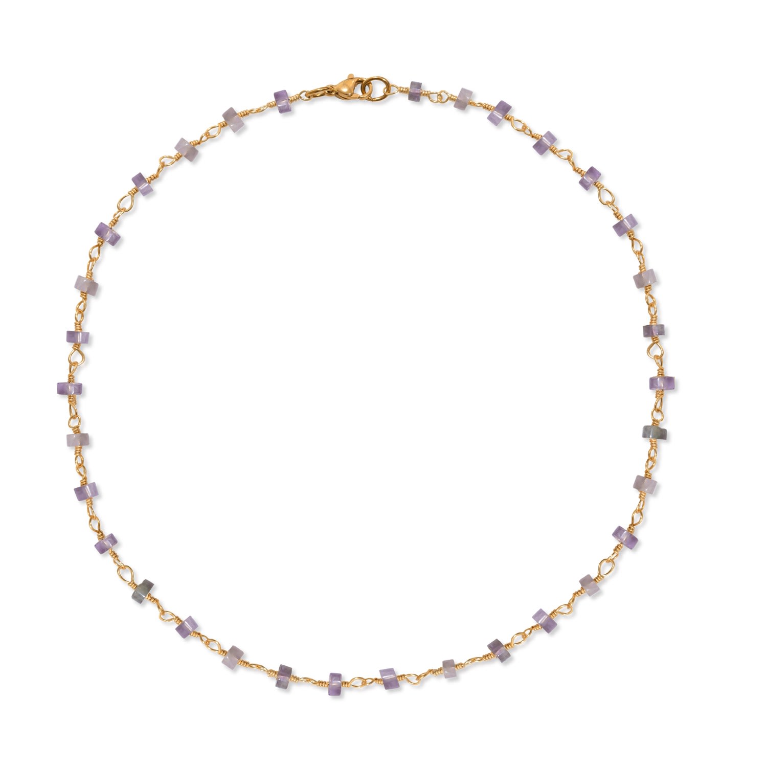 Shop A Weathered Penny Women's Gold Amethyst Wire Necklace