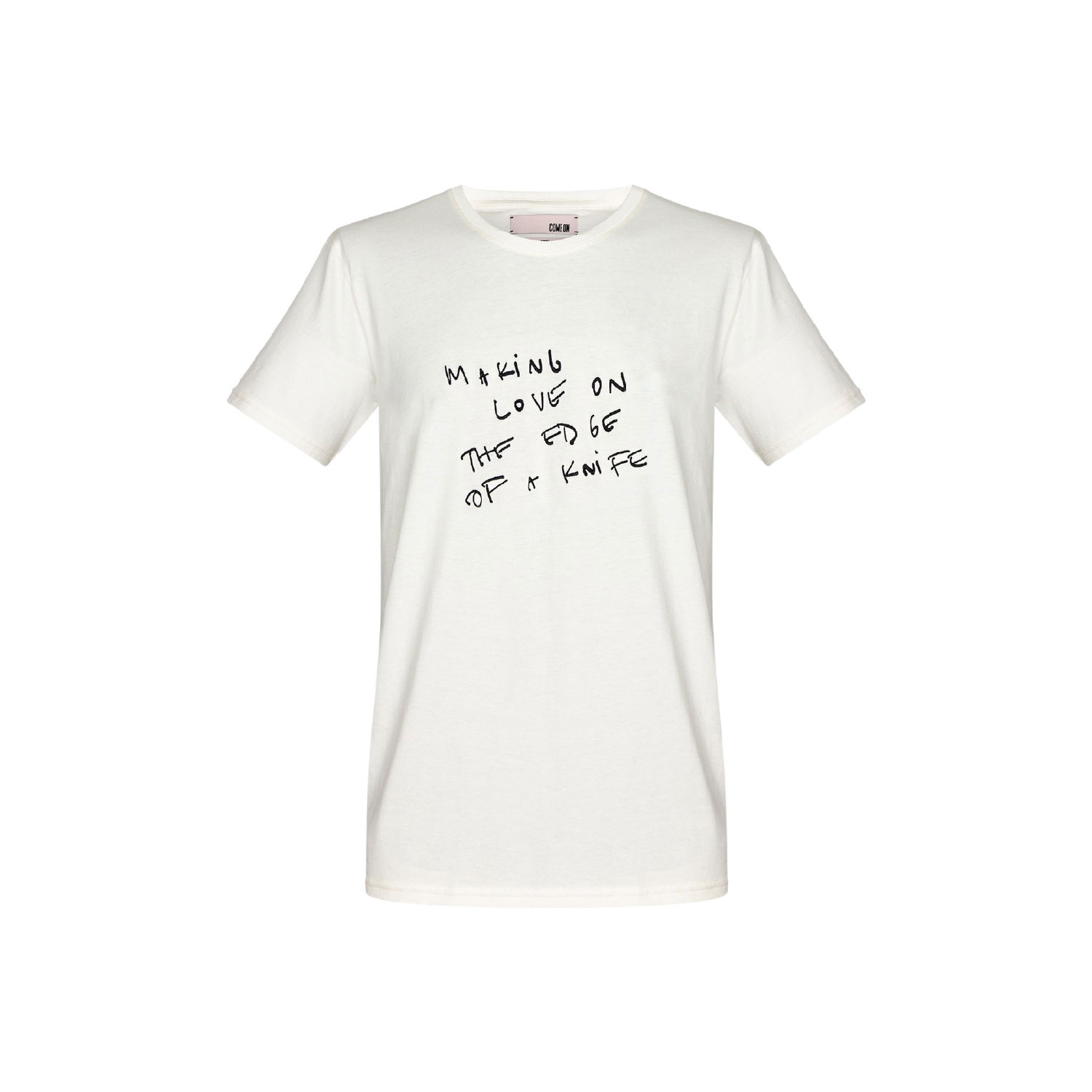 Come On Men's Jesus T-shirt White In White