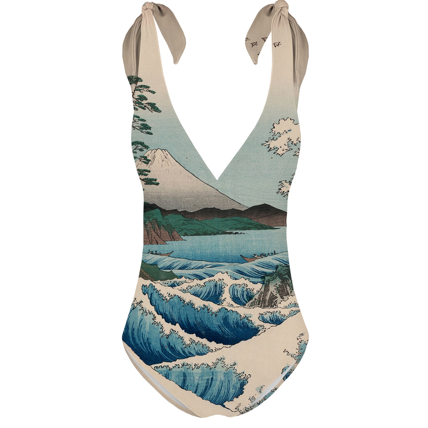 Women’s Blue Sea Of Satta One Piece Swimsuit Large Aloha from Deer