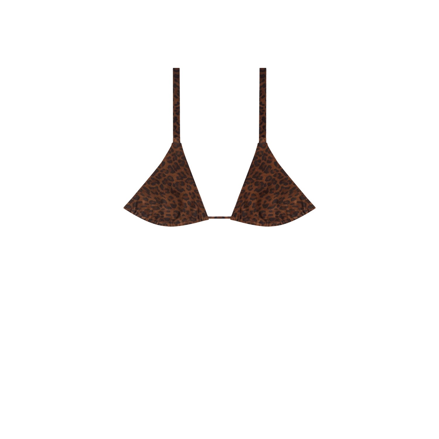 Women’s Brown Leather Bra - Leopard Suede Large OTHER UK