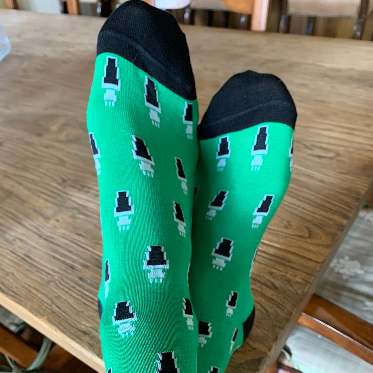 Men’s Green Boilermaker Socks One Size Lazyjack Press