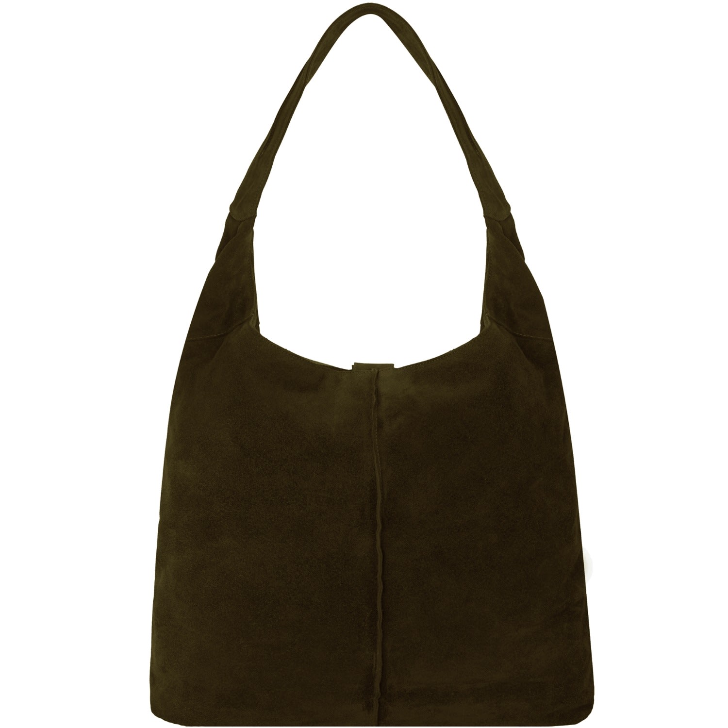 Women’s Olive Green Soft Suede Leather Hobo Shoulder Bag Bxxdy One Size Brix+Bailey