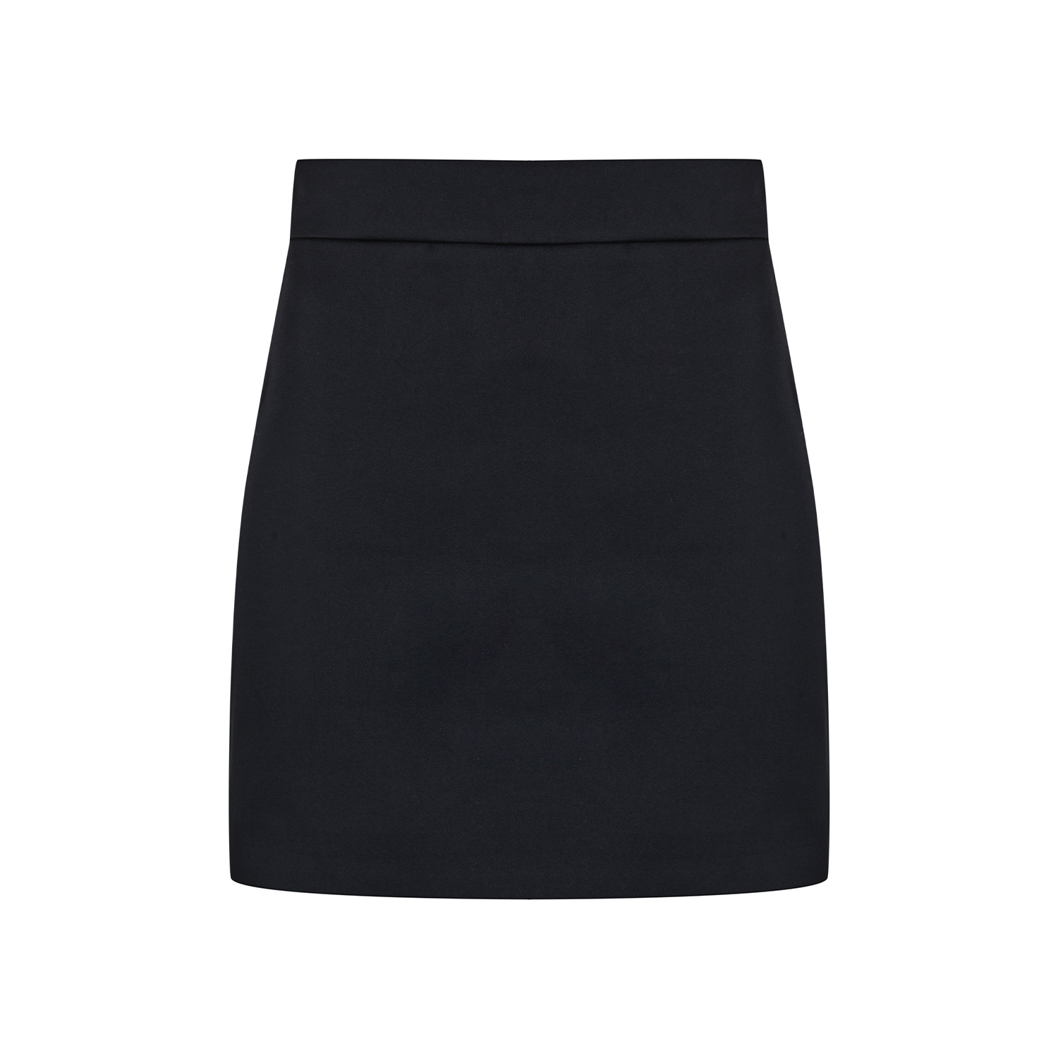 Women&rsquo;s Black Mini Satin Skirt | Xxs | Mavlo