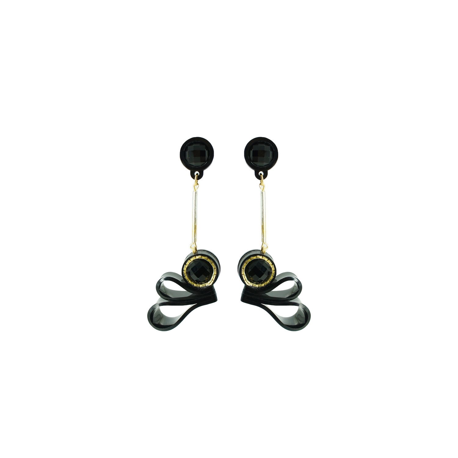 Gissa Bicalho Women's Earring Paisley Black