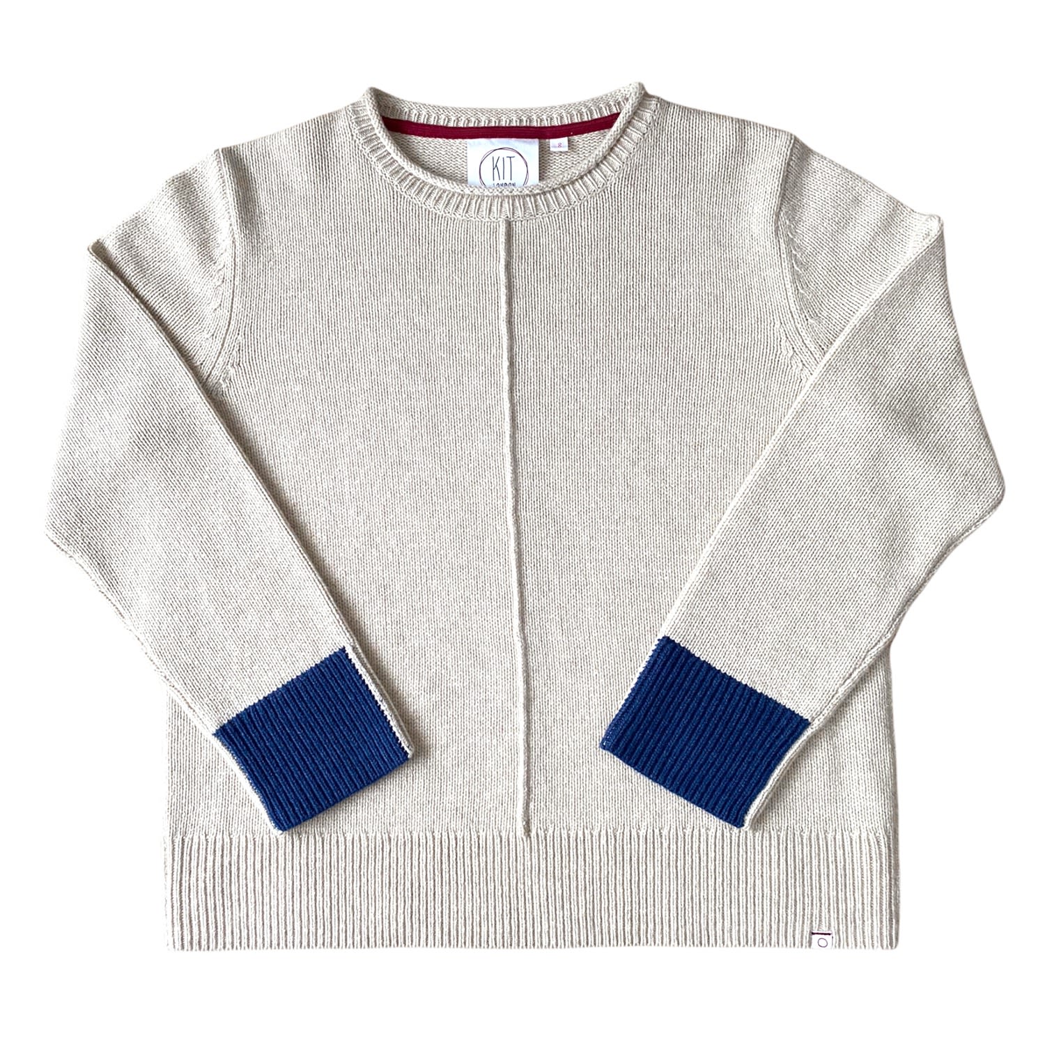 Women’s Neutrals Divine Crewneck Jumper - Ecru Xxs Kit London