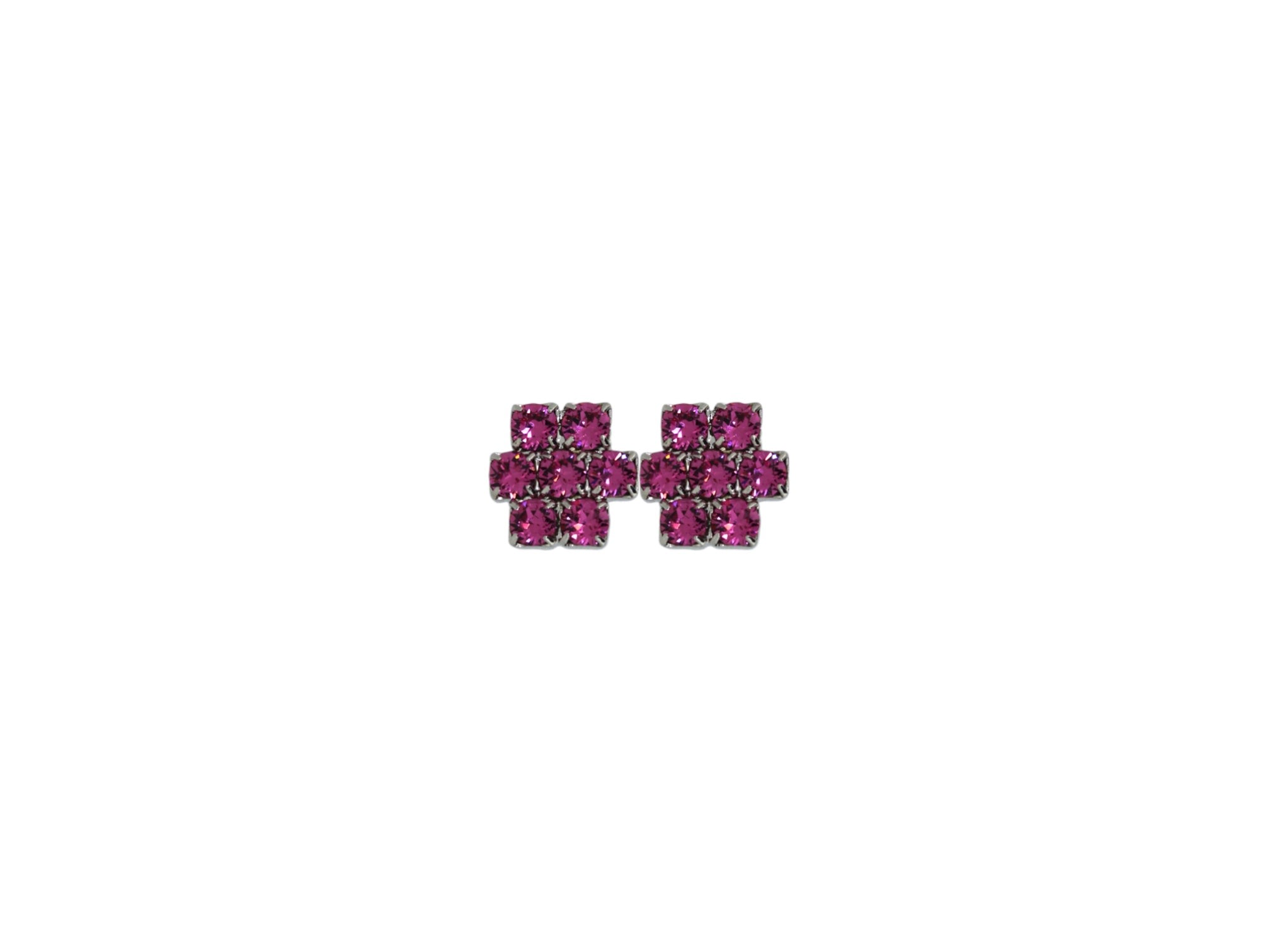 Vickisarge Women's The Pink Hive Earrings In Platinum - Clip In Pink