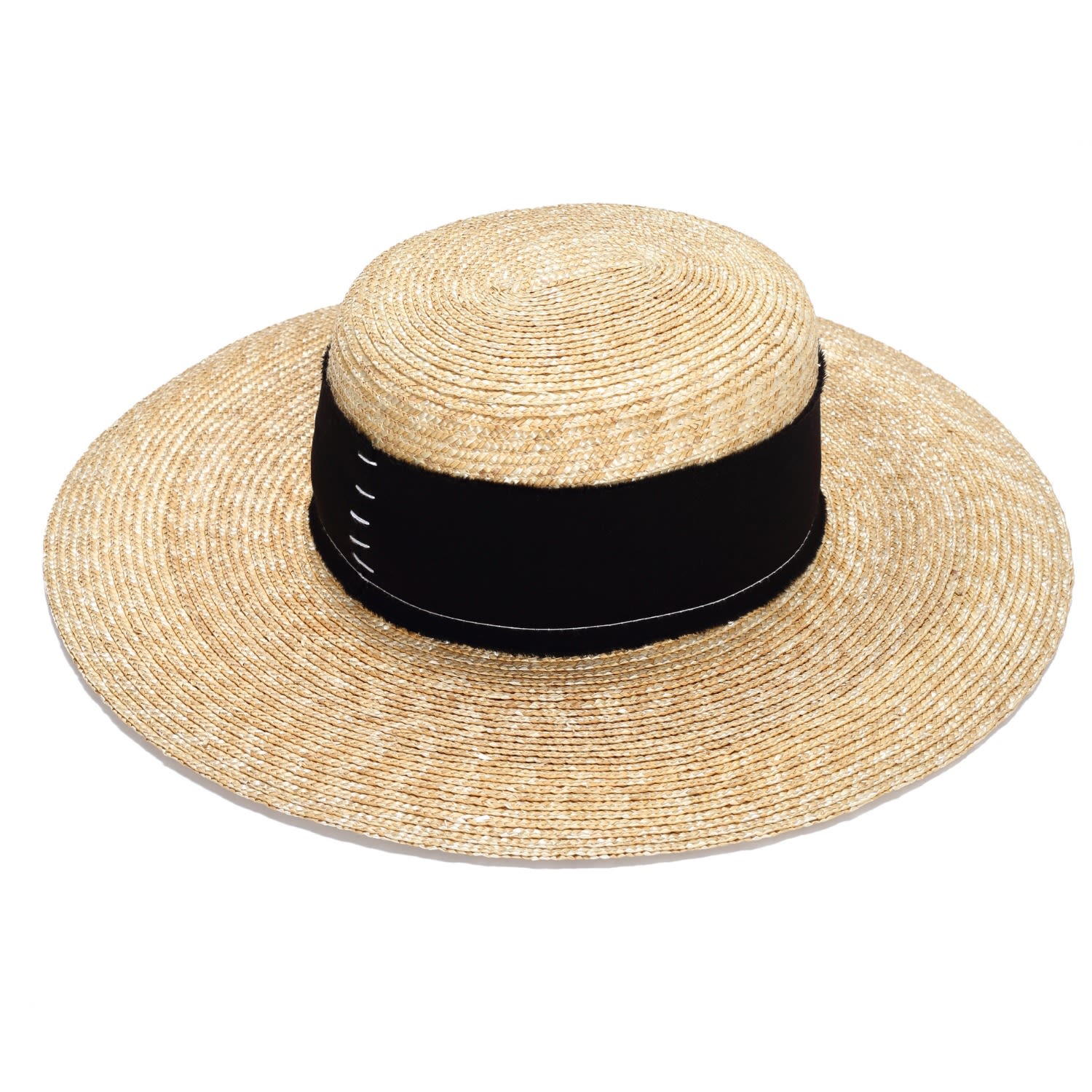 Women’s Neutrals Wide Summer Straw Boater Medium Justine Hats