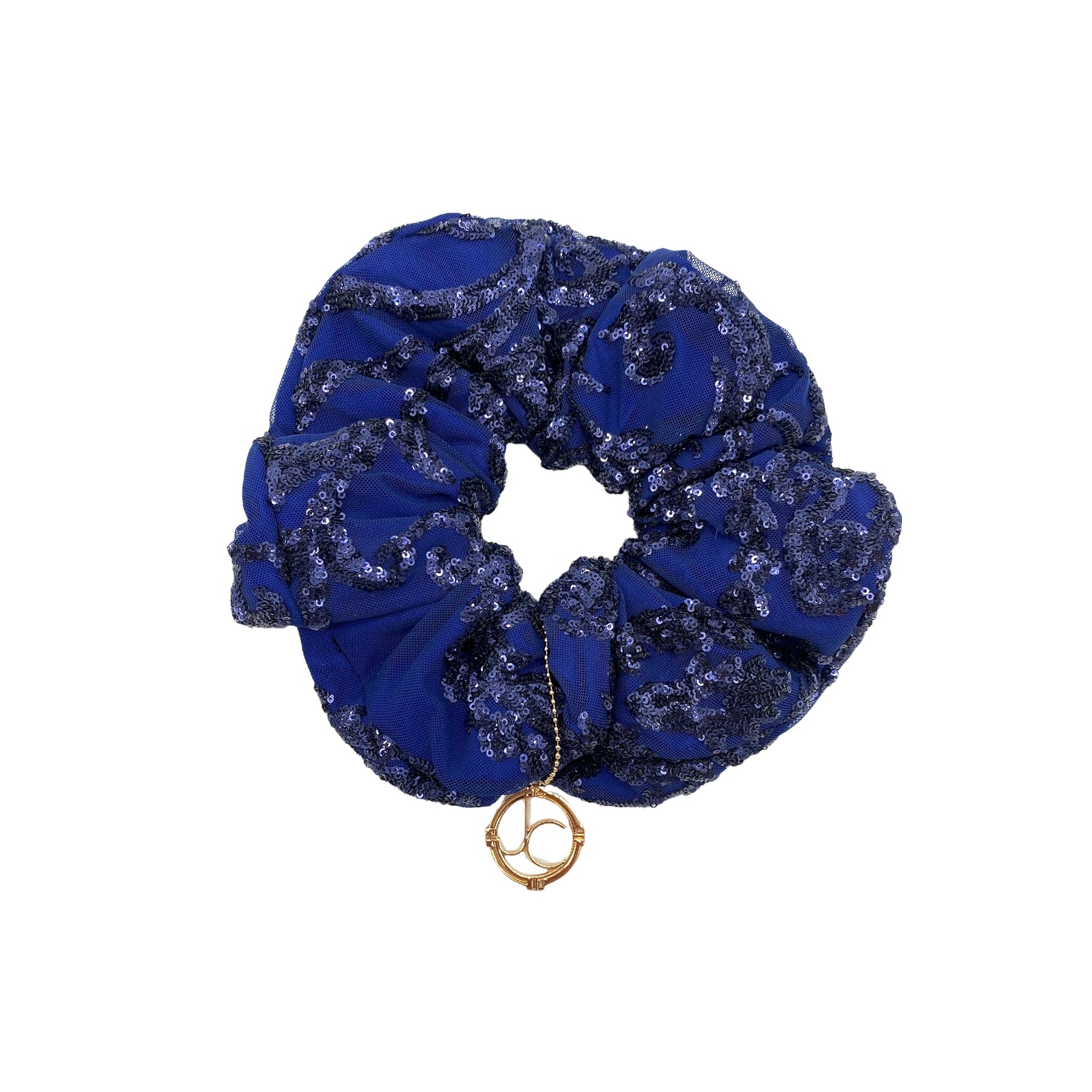 Women’s Blue Oh Halo Liza Scrunchy - Navy One Size Julia Clancey