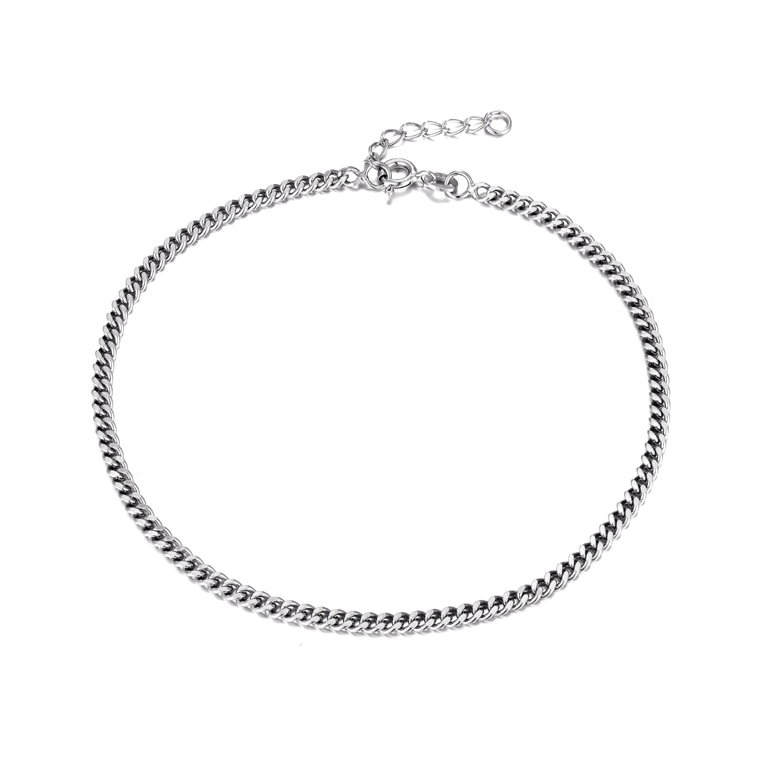 Women’s Ecoated Sterling Silver Curb Chain Anklet Seol + Gold