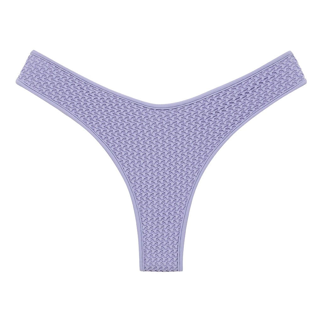 Montce Lavender Crochet Added Coverage Lulu Bikini Bottom In Pink/purple