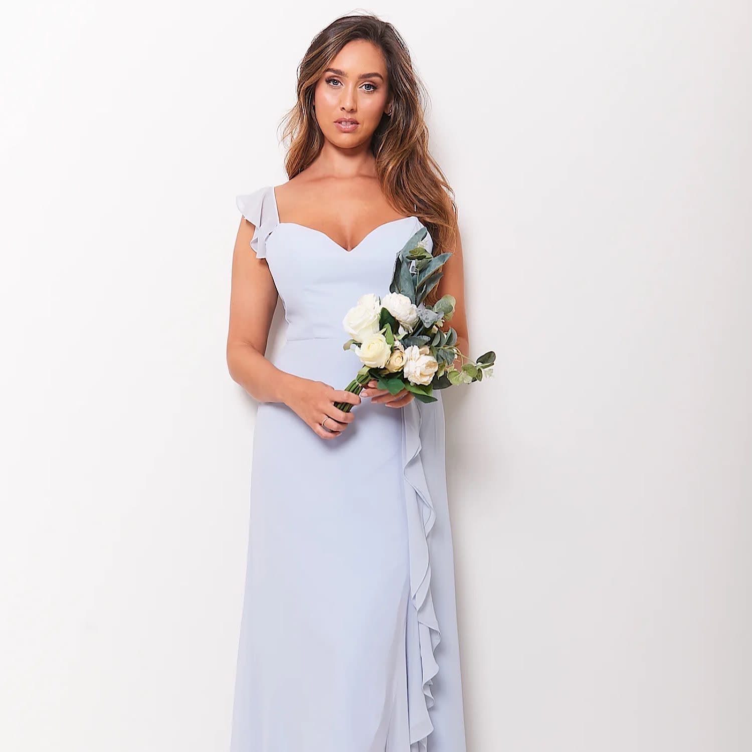 Baby blue shop chiffon dress