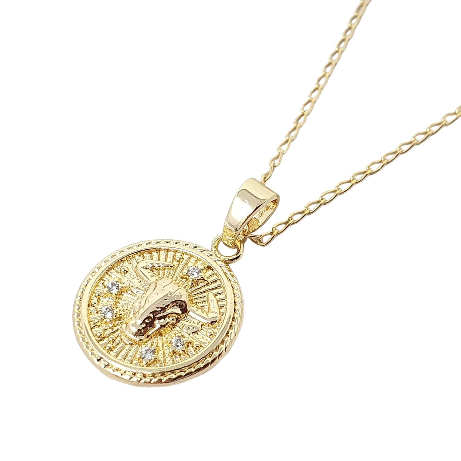 Harfi Women's Taurus Gold Plated Zodiac Astrology Pendant Charm Necklace In Gold