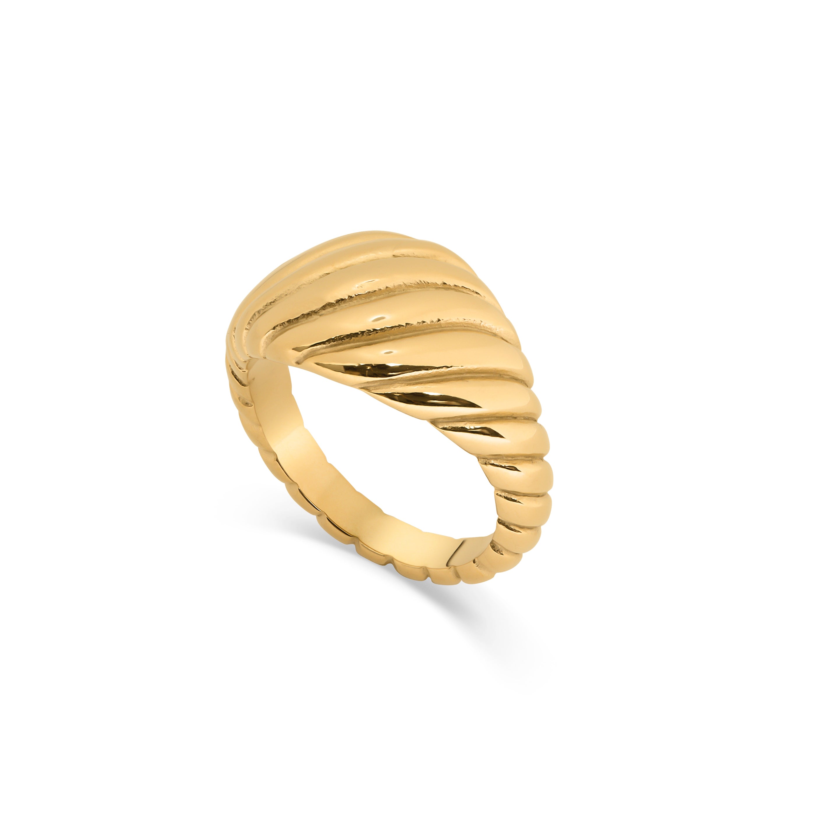 Women’s Gold Onyx Twist Ring Eljae