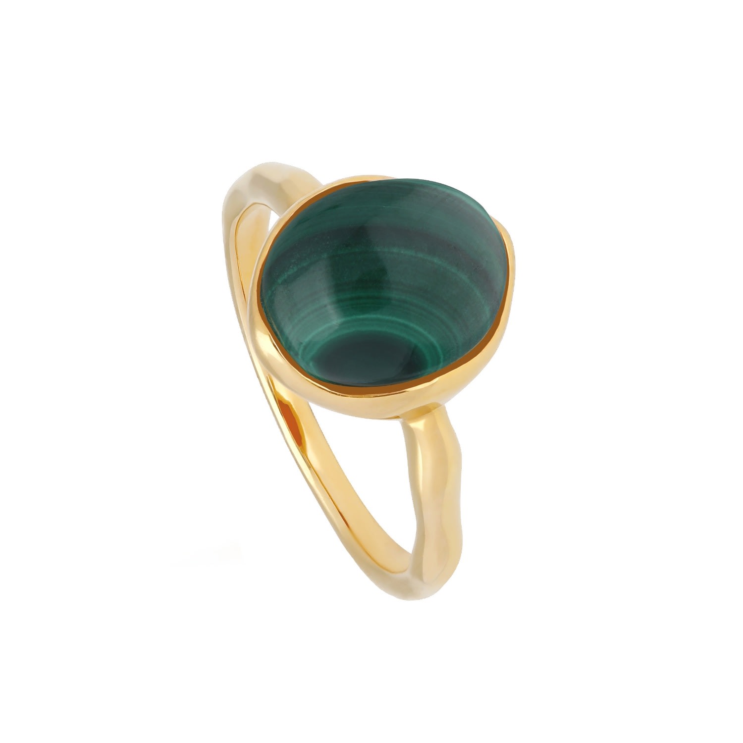 Women’s Green Irregular Malachite Ring Gemondo