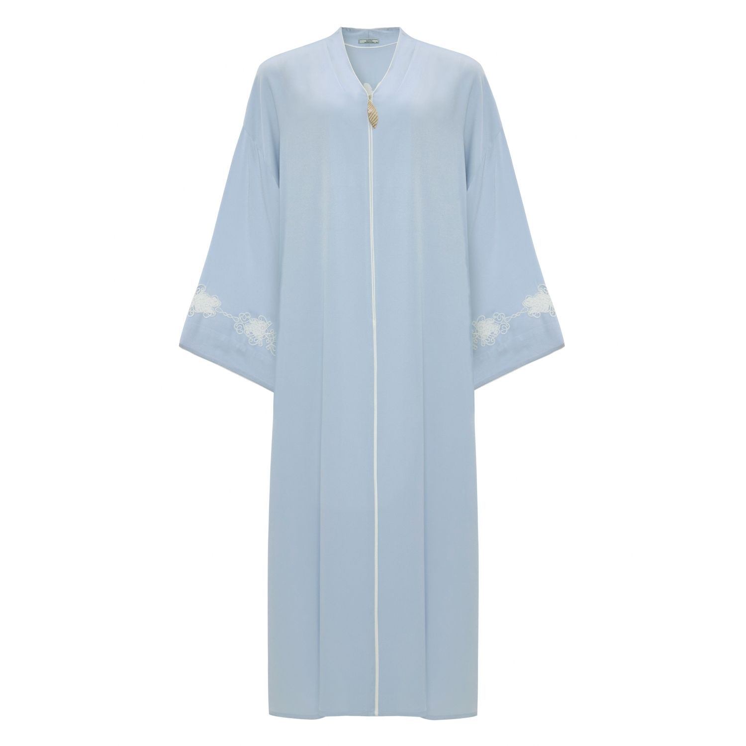 Women's Abelia Silky Zippered Dress Ice Blue | Xs/S | Bocan Couture