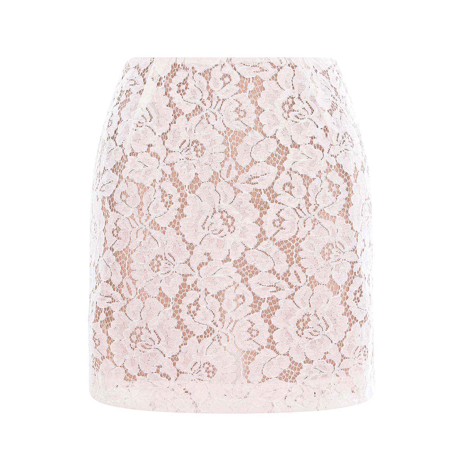 Women's Anemone White Lace Skirt | Extra Small | Underflirty