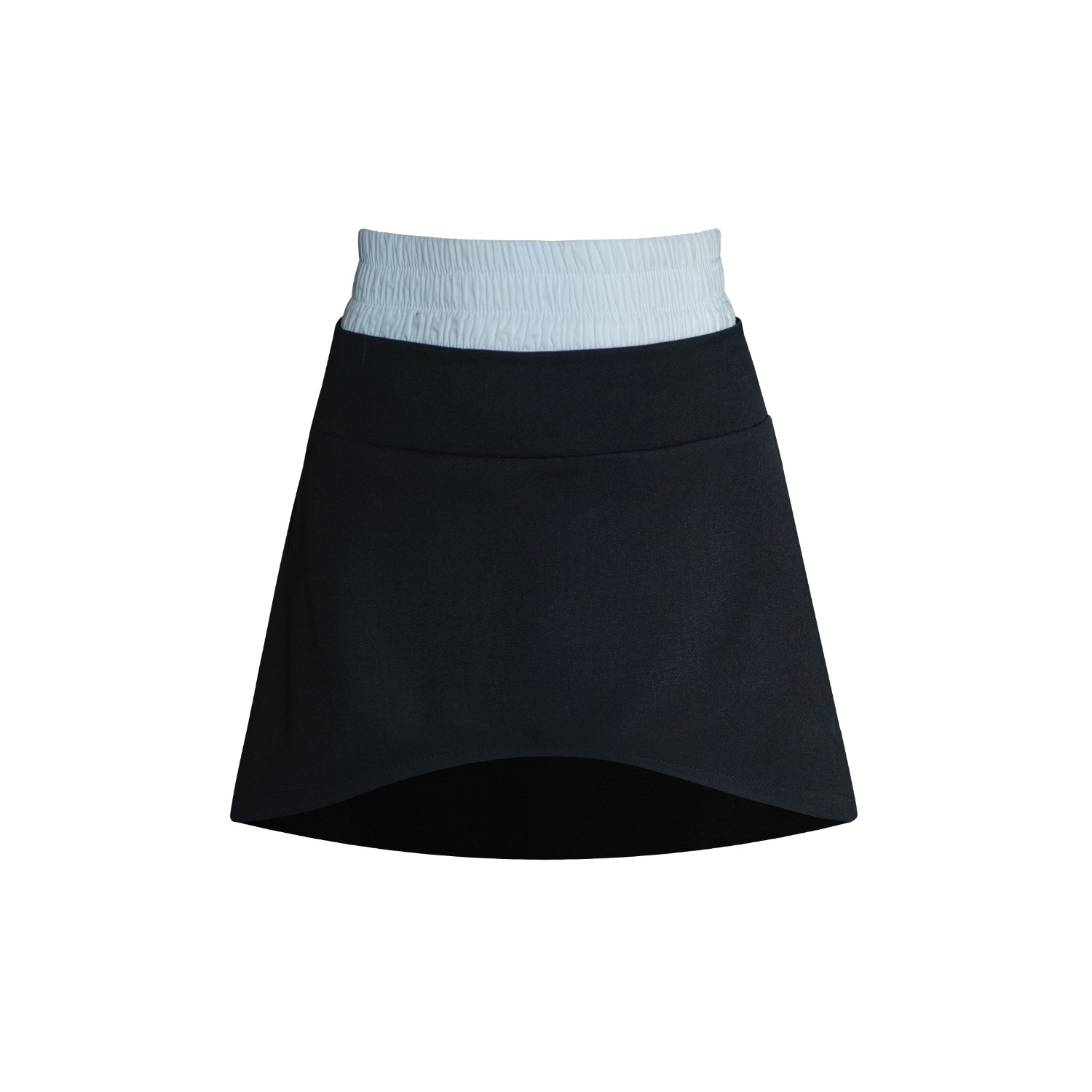 Vestiaire D'un Oiseau Libre Contrast Skirt In Black