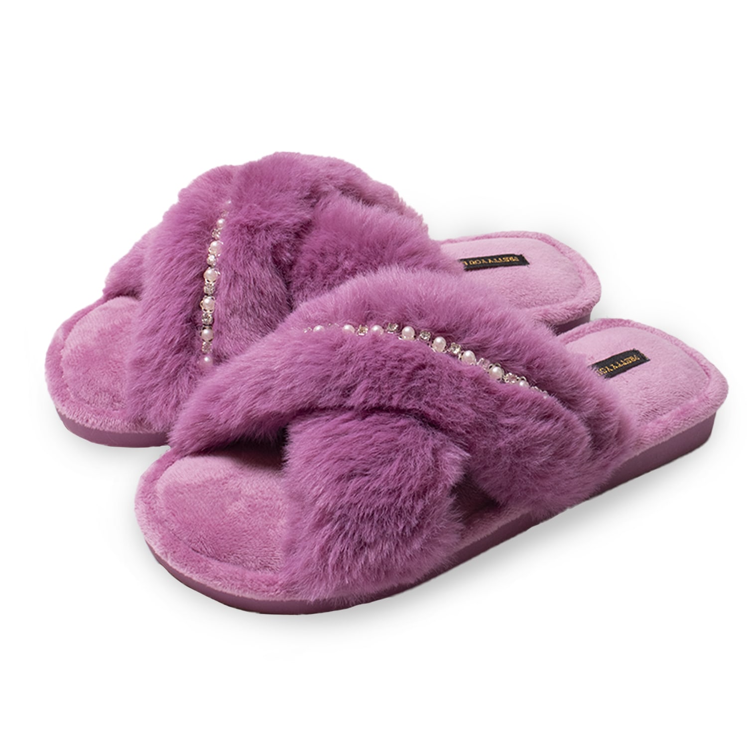 Women’s Pink / Purple Freya Slider Slippers In Orchid Medium Pretty You