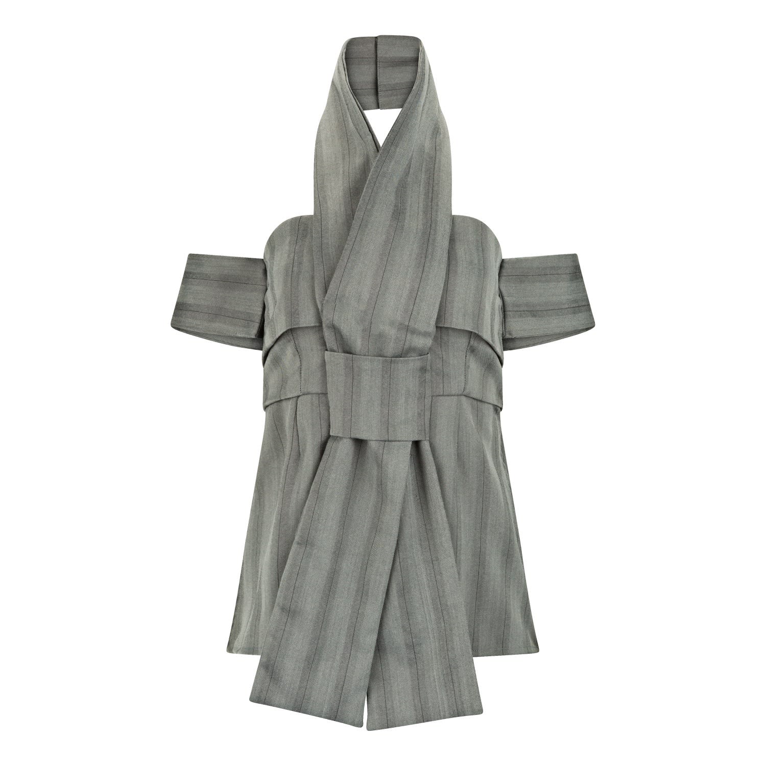 Boutique Kaotique Women's Grey Multi Layer Top In Grey