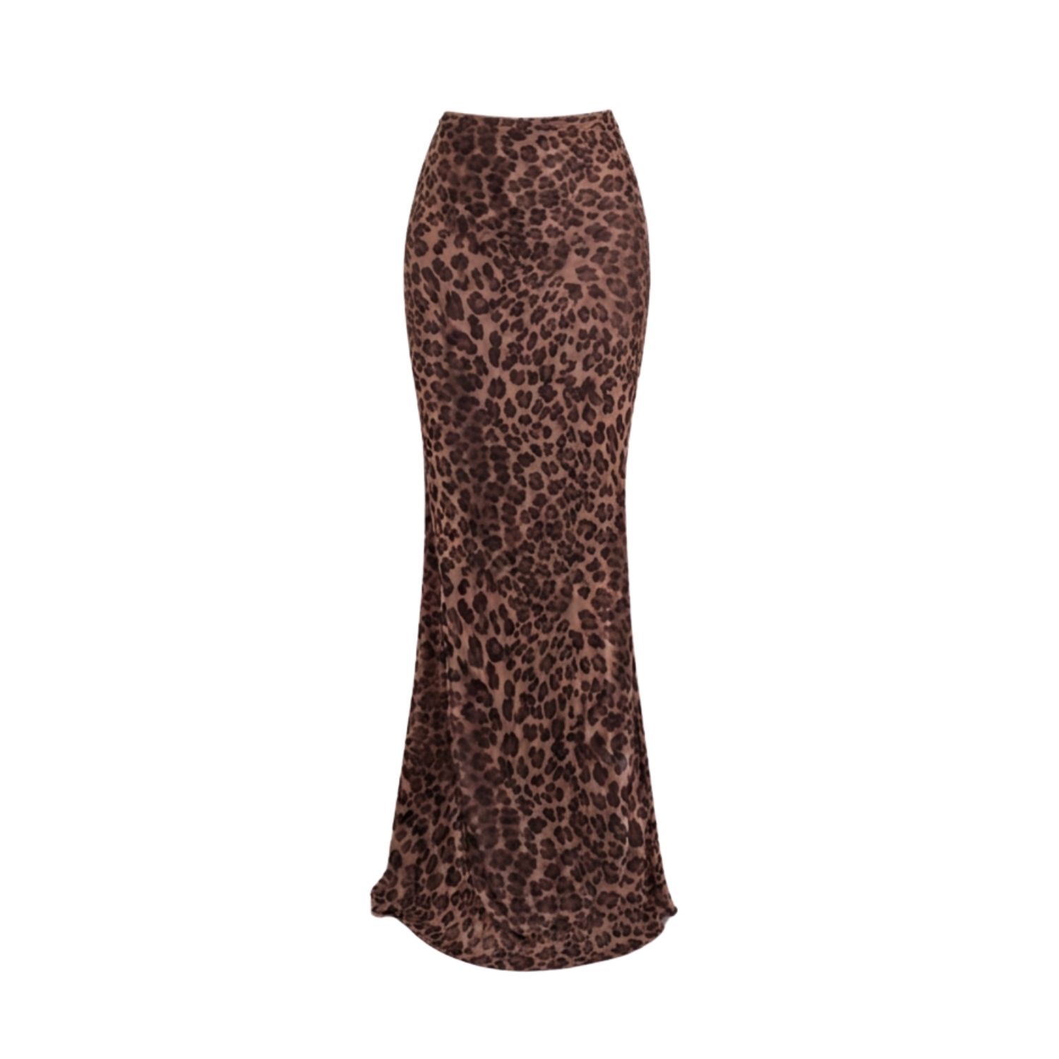 Aloma Studio Women's Brown Aura Maxi Skirt - Leopard