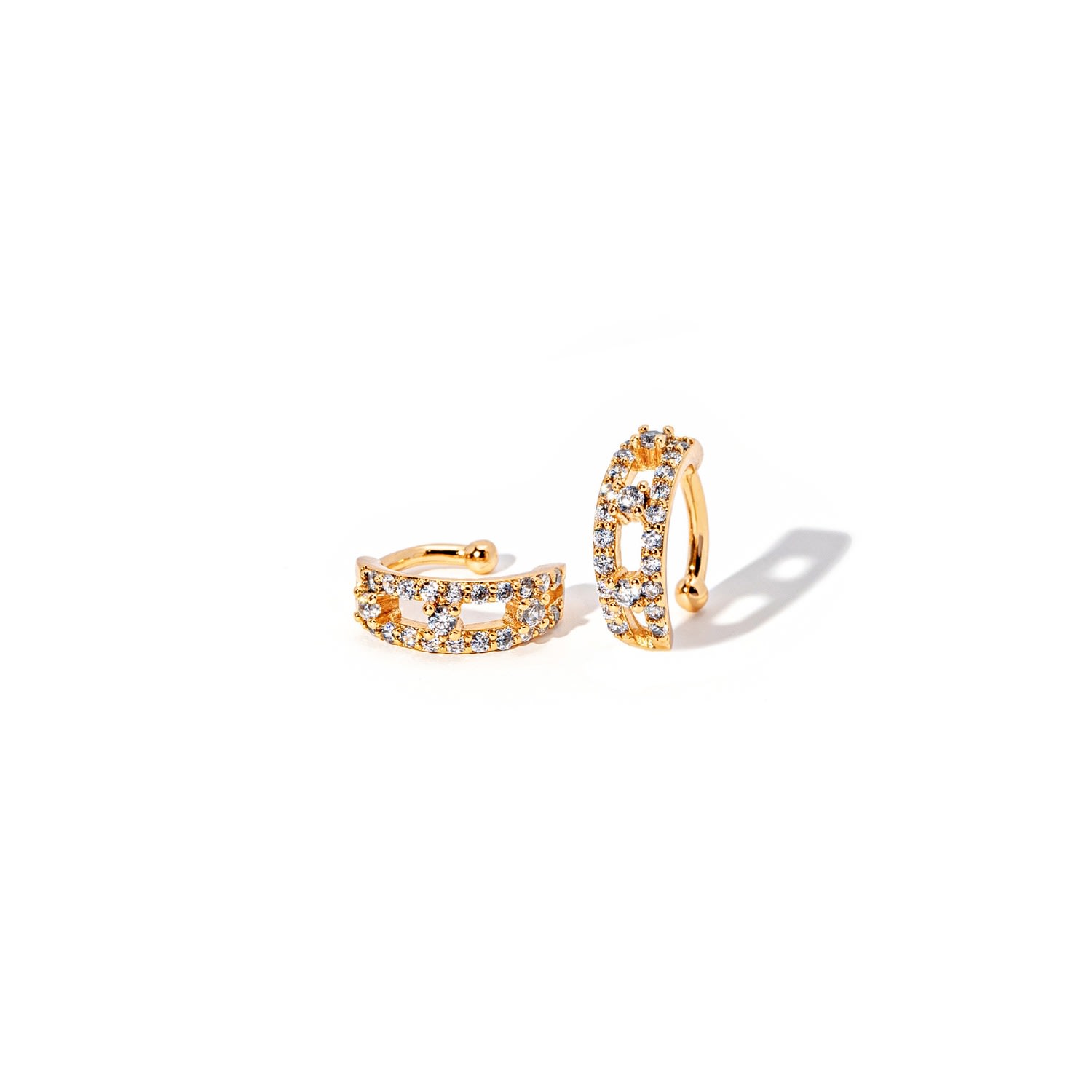 Women’s Pave Crystal Gold Filled Ear Cuffs The Essential Jewels