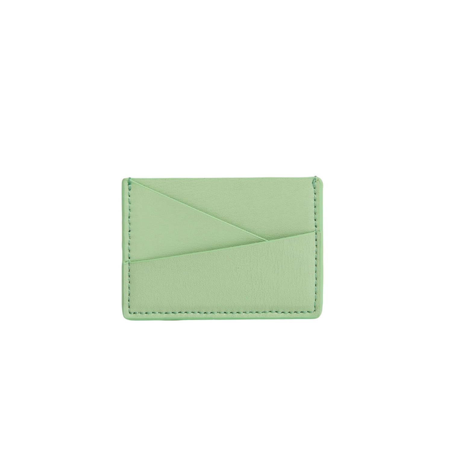 Allegorie Women's Apple Leather Puzzle Cardholder - Mint Green