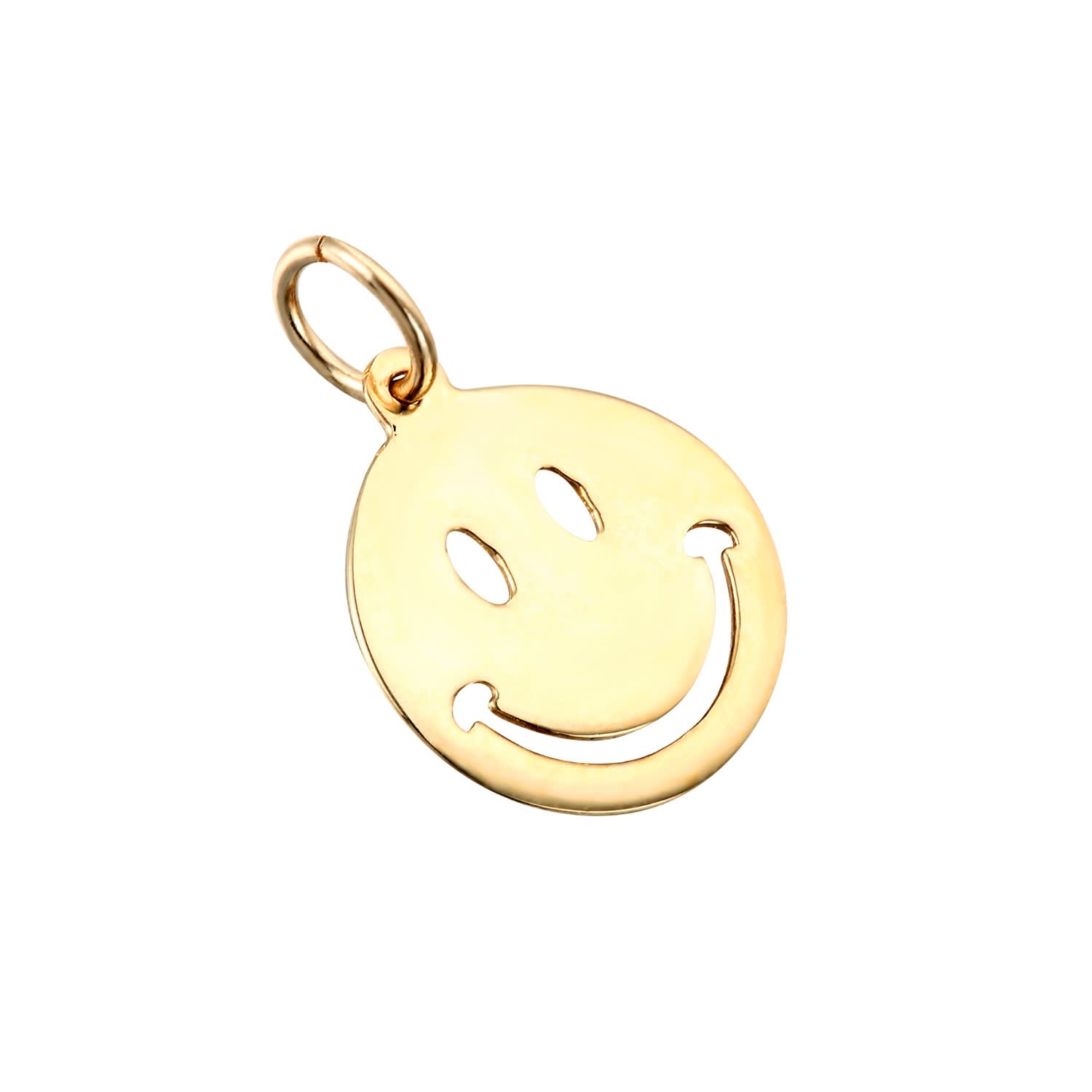 22Ct Gold Vermeil Tiny Smiley Face 