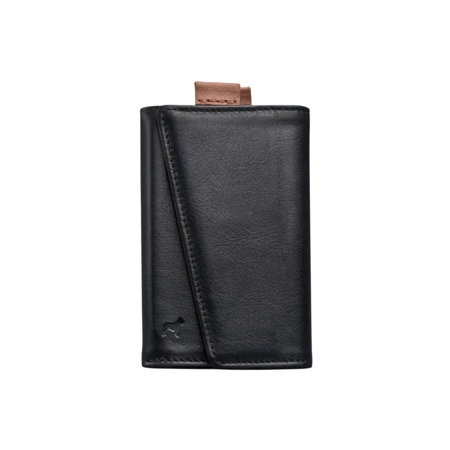 The Frenchie Co. Men's Leather Speed Wallet - Black Tan In Black