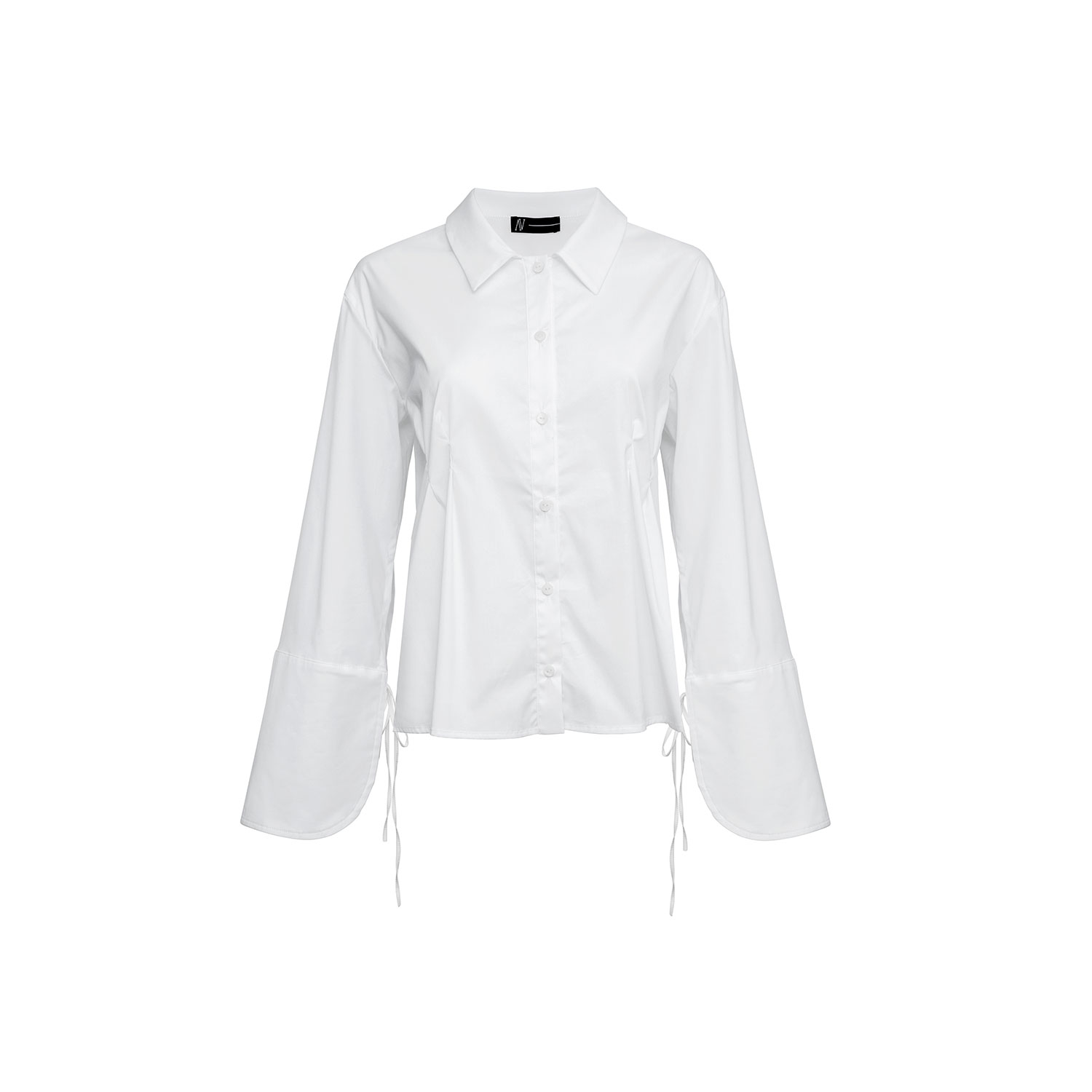 Audrey Vallens Women's Poplin Shirt- White