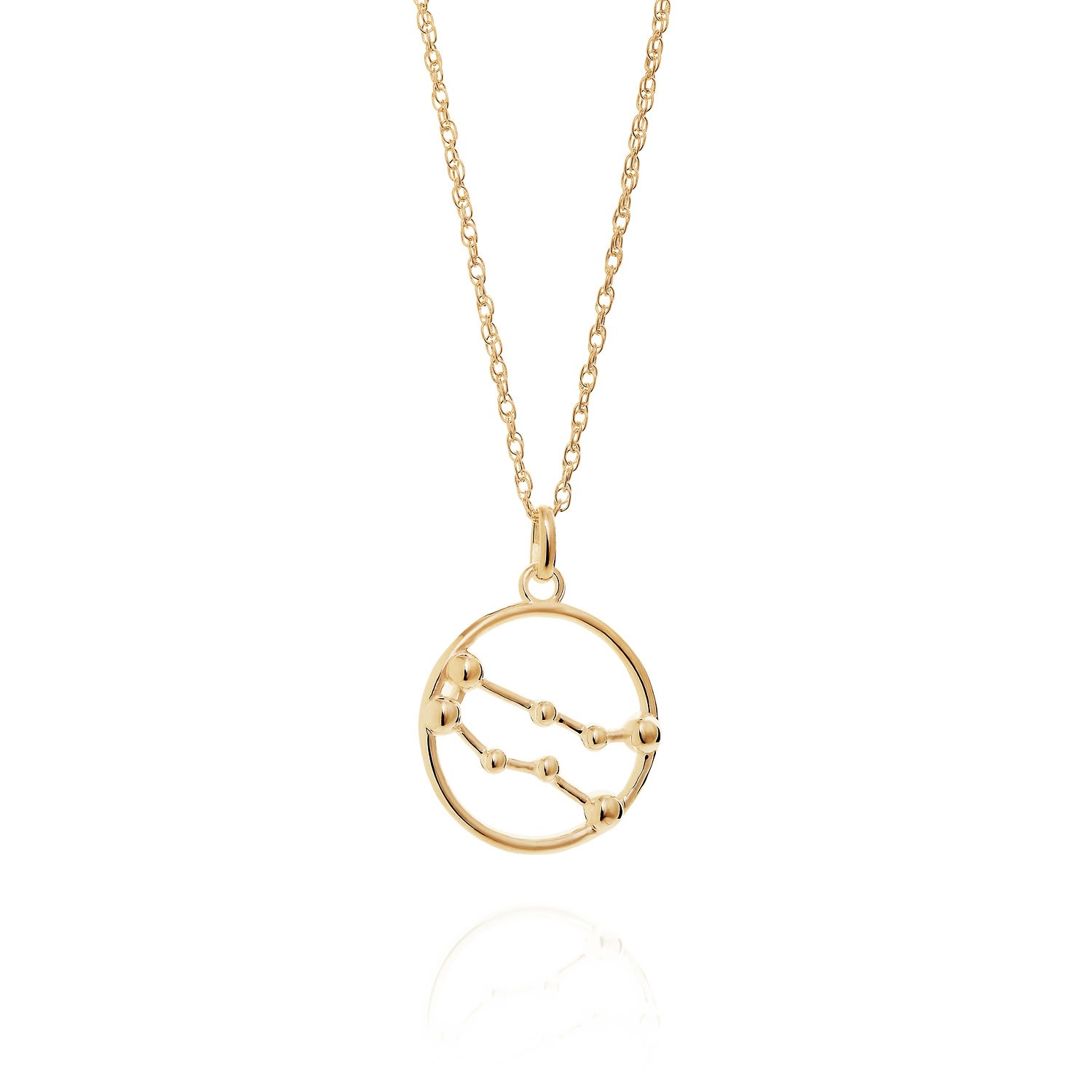 Women’s Gemini Astrology Necklace In 9Ct Gold Yasmin Everley Jewellery