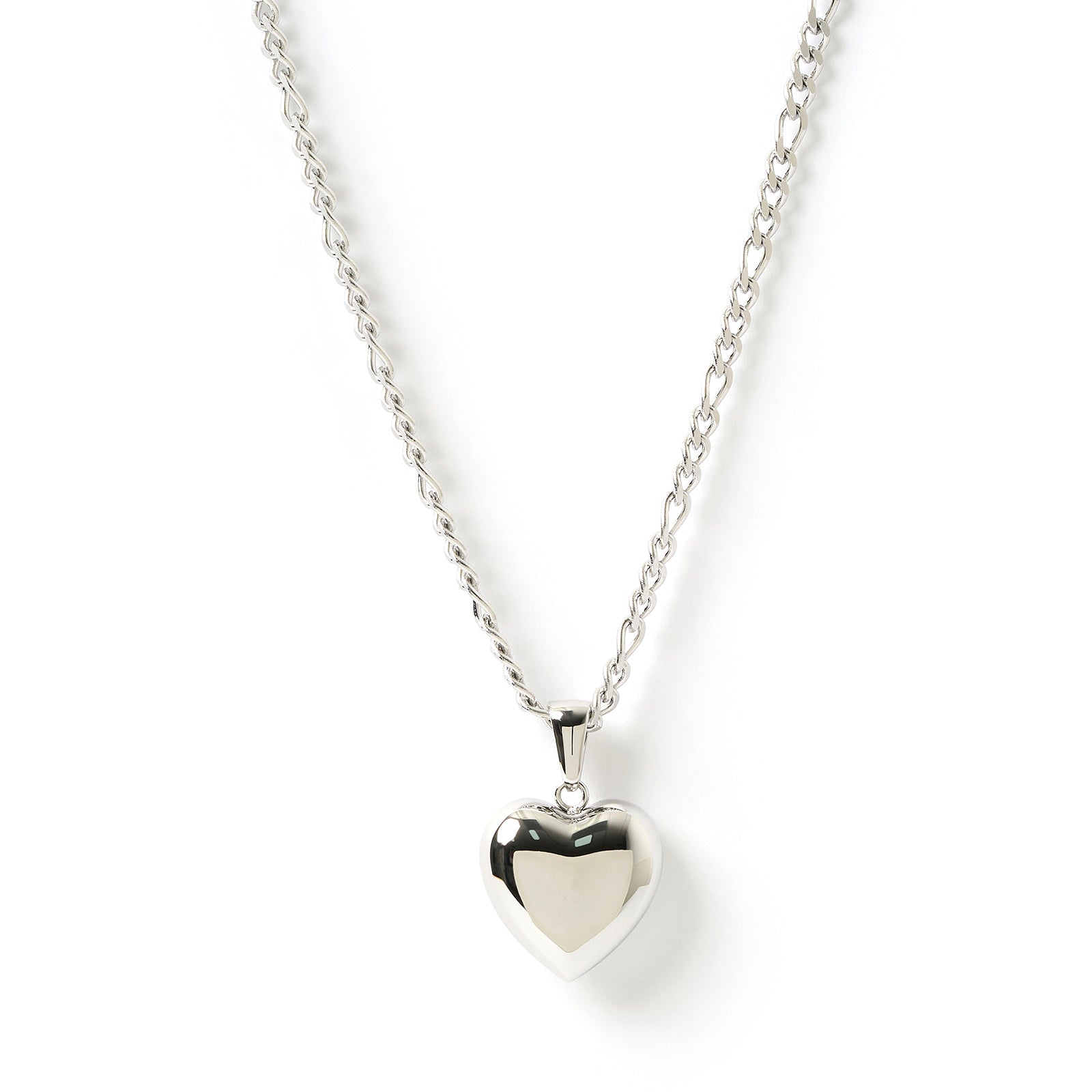 Women’s Rose Heart Necklace - Silver Arms of Eve