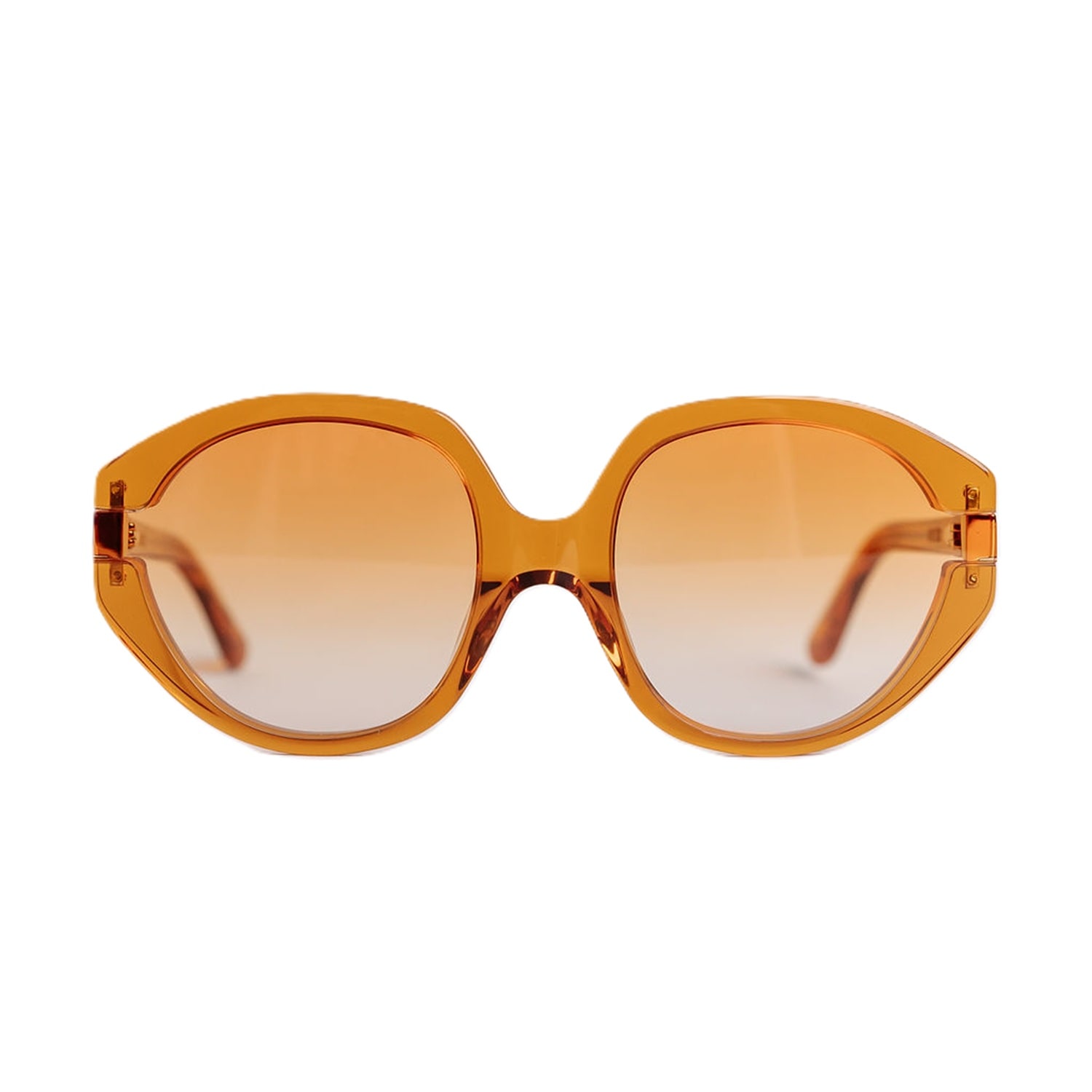We The Stars Women's Orange Sunlit Sands Sunglasses In Brown