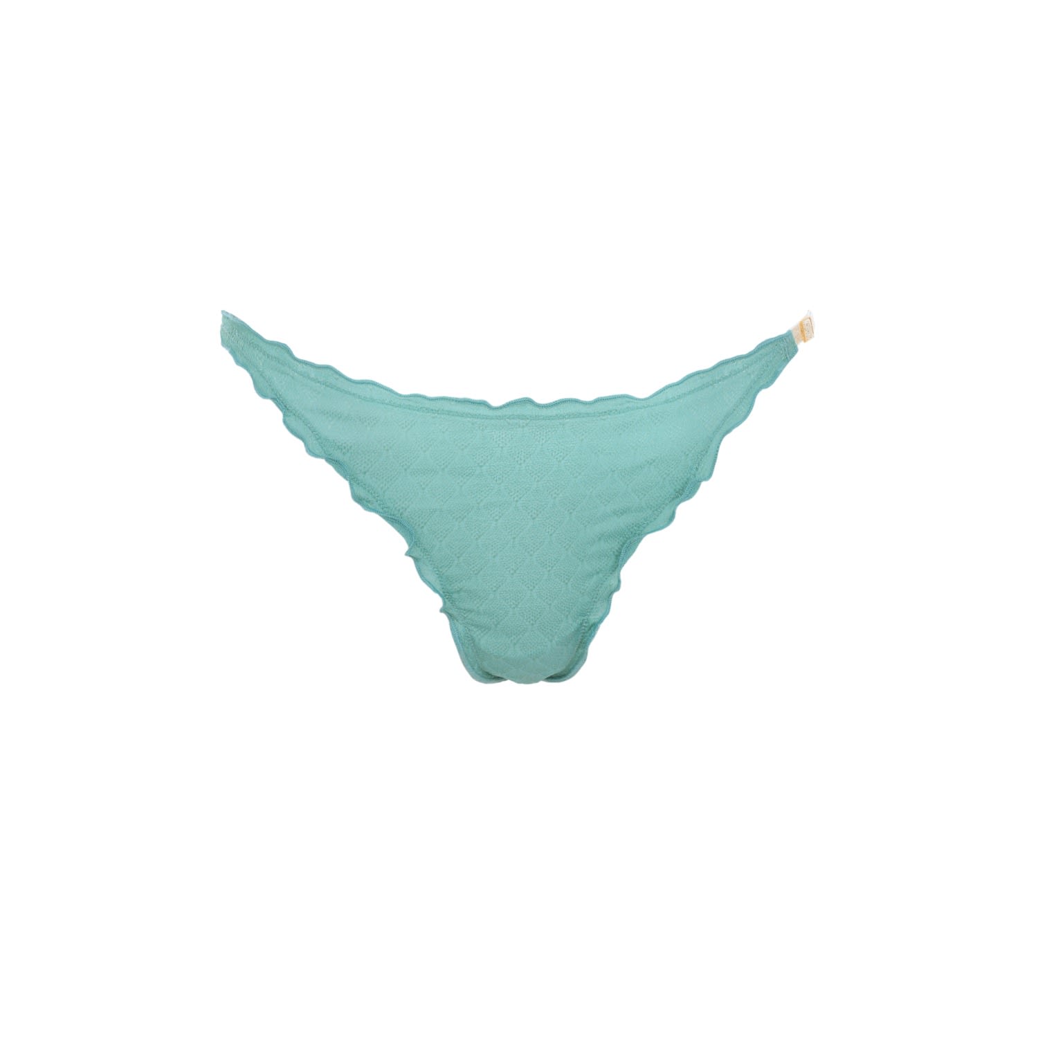 Women's Blue / Gold / Green Silk Tanga Brief - Turquoise & Gold - Firouzeh | Small | Saeta Paris
